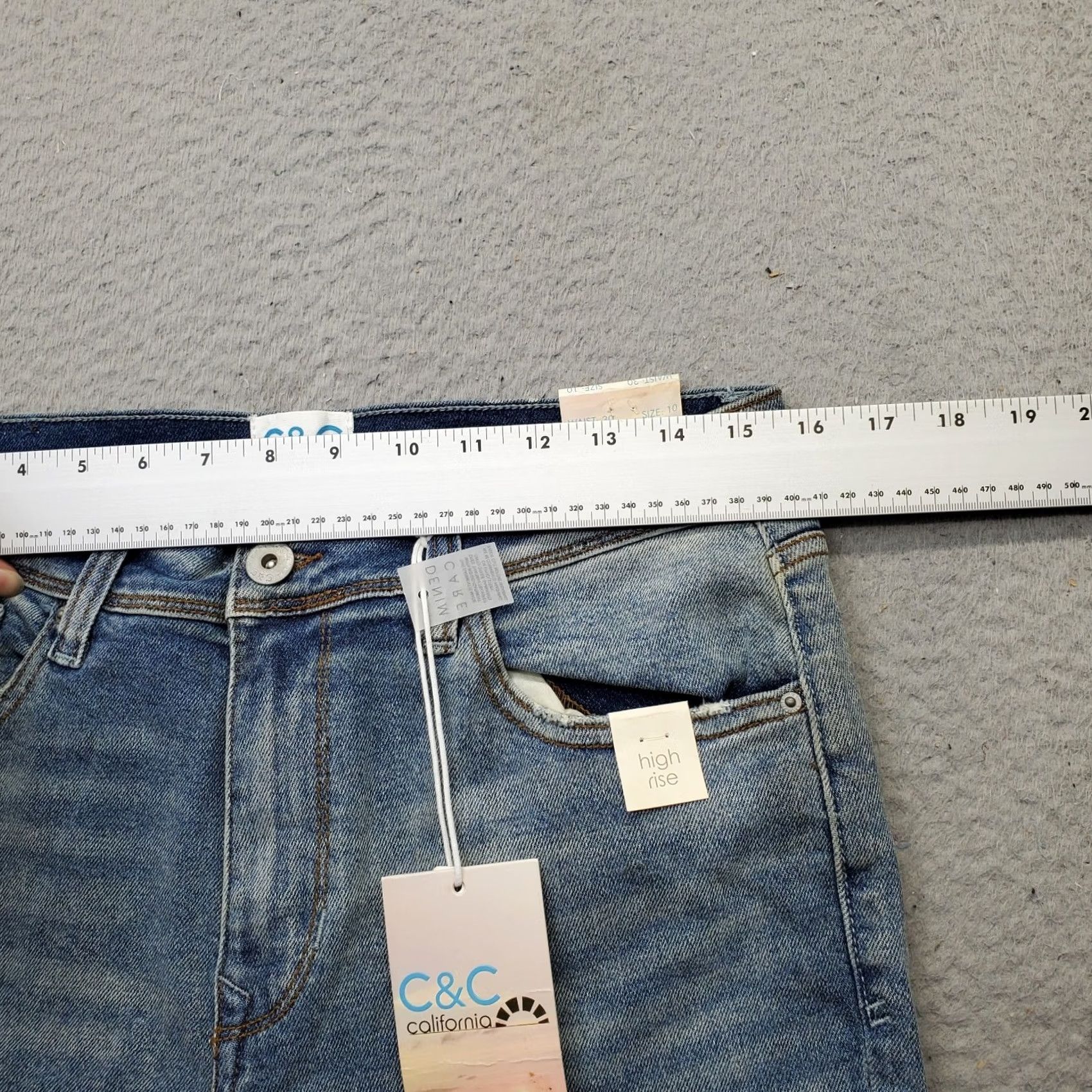 Vintage C&C California Womens Size 10 Bootcut Jeans Blue Denim Casual High Rise Frayed Hem Denim Jeans Size 32" / US 10 / IT 46 - 6 Thumbnail