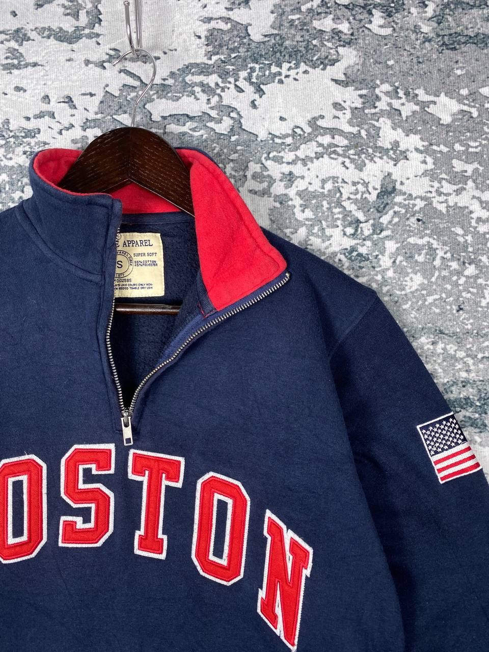 Boston Traders Vintage Boston Bay State Apparel Halfzipper Sweatshirts Size US S / EU 44-46 / 1 - 4 Thumbnail