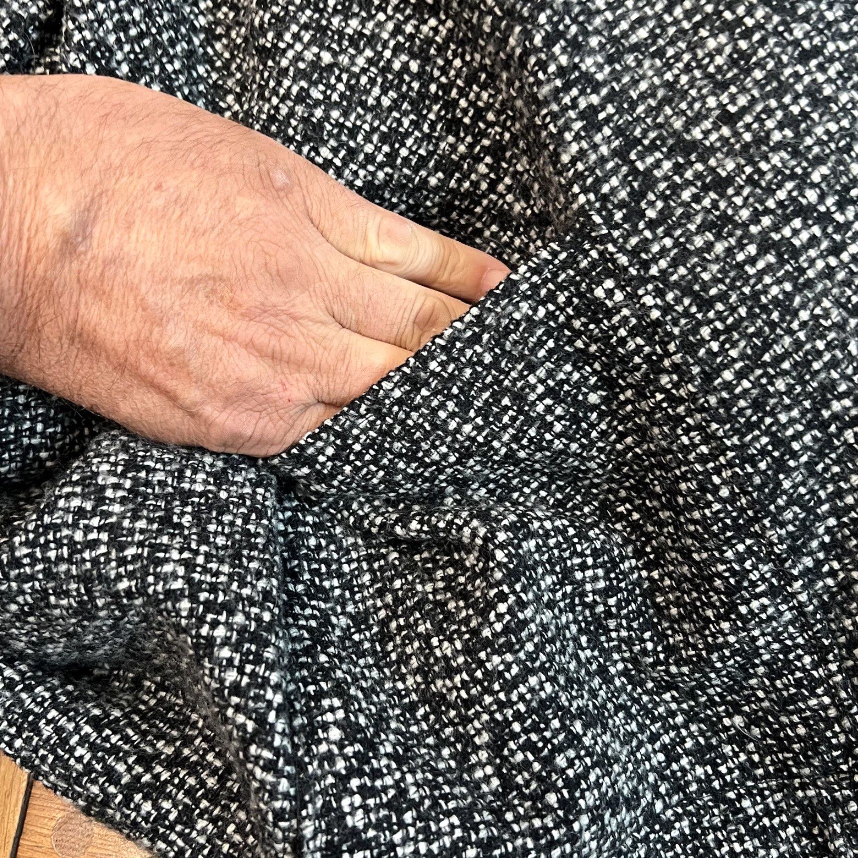 Coldwater Creek Coldwater Creek Wool Blend Tweed Jacket Women XL Black Tweed Boucle Lined Fall Winter Size XL / US 12-14 / IT 48-50 - 7 Thumbnail