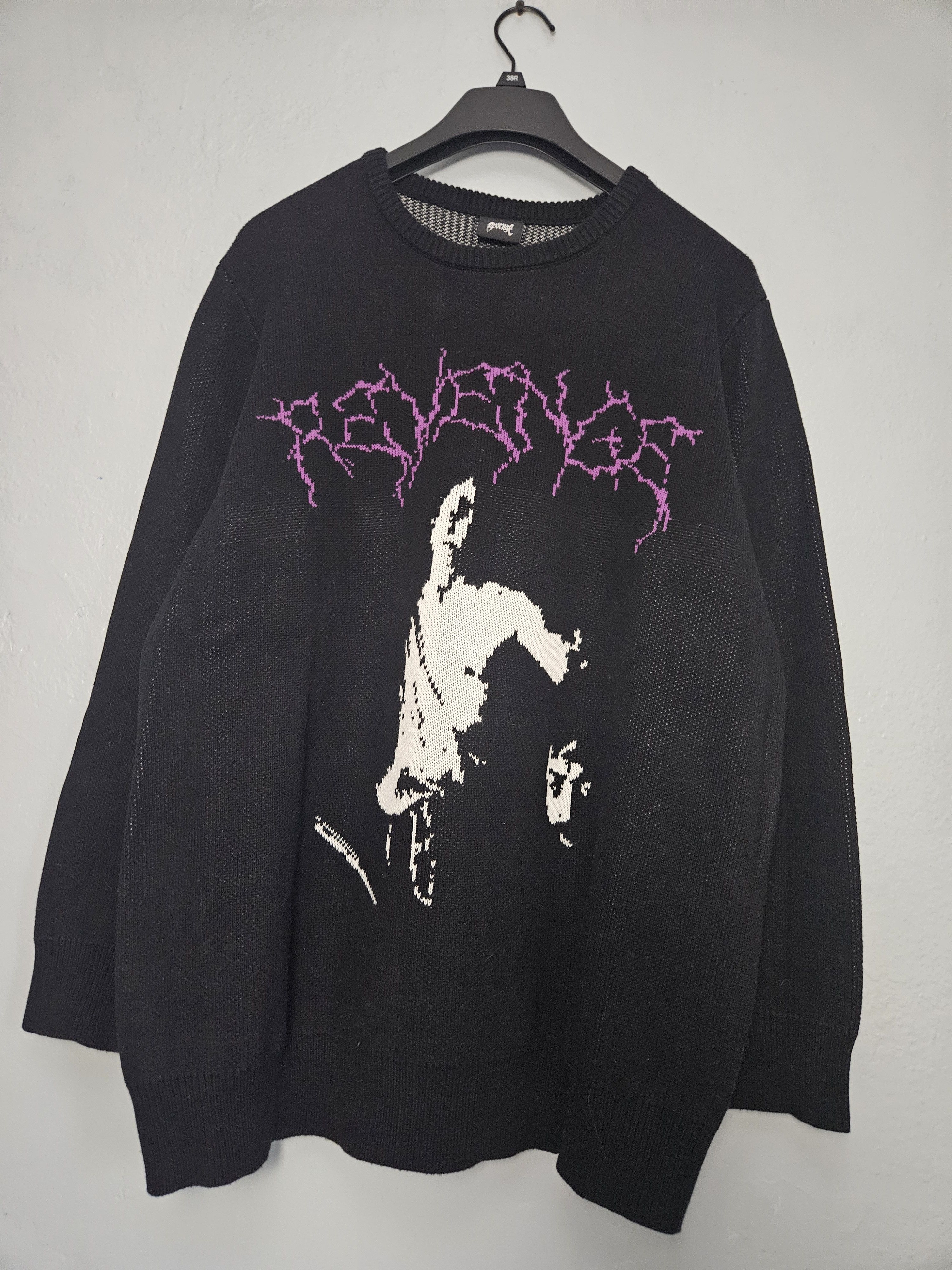 Revenge Revenge Black Knit Cherub Crewneck Sweater Size US XL / EU 56 / 4 - 1 Thumbnail