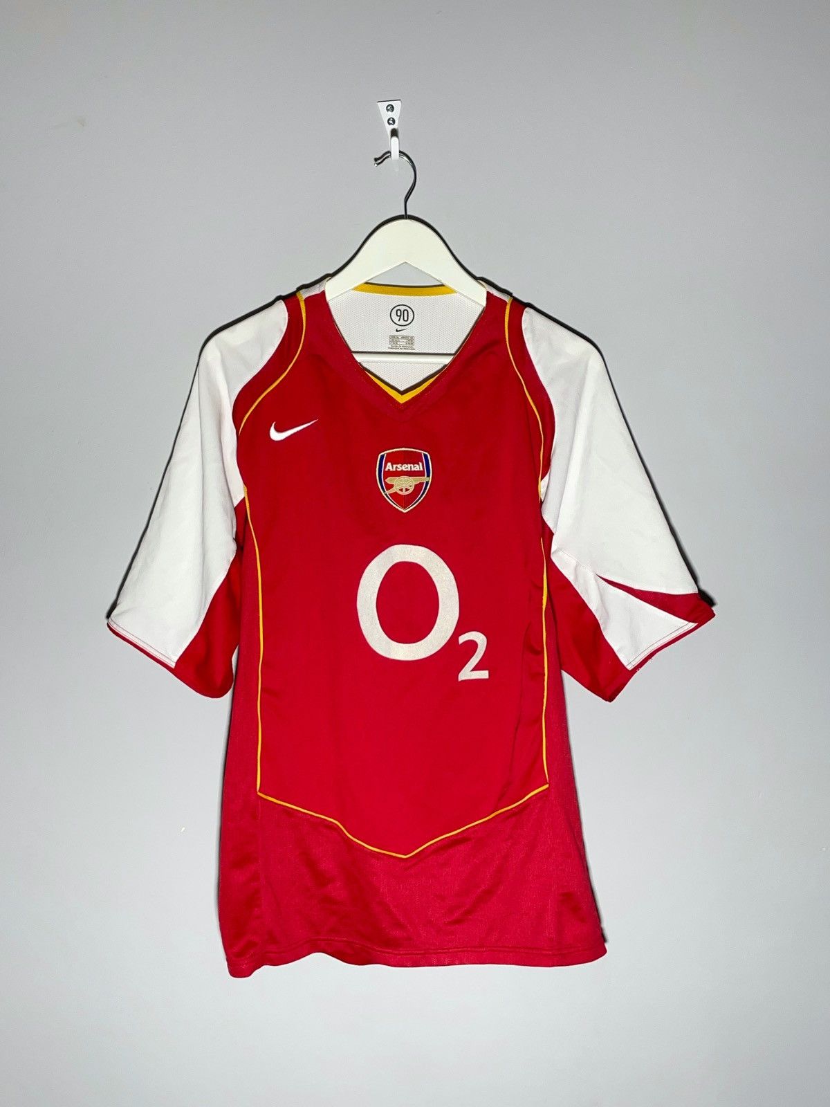 image of Arsenal Fc Nike Vintage 2004/05 Home Football Shirt in Red, Men's (Size XL)