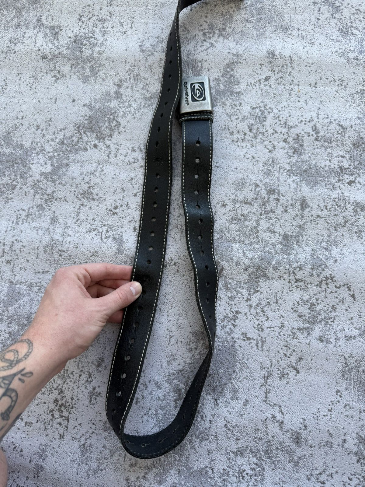 Quiksilver × Vintage Vintage Quiksilver Y2K Leather Belt Size ONE SIZE - 4 Thumbnail