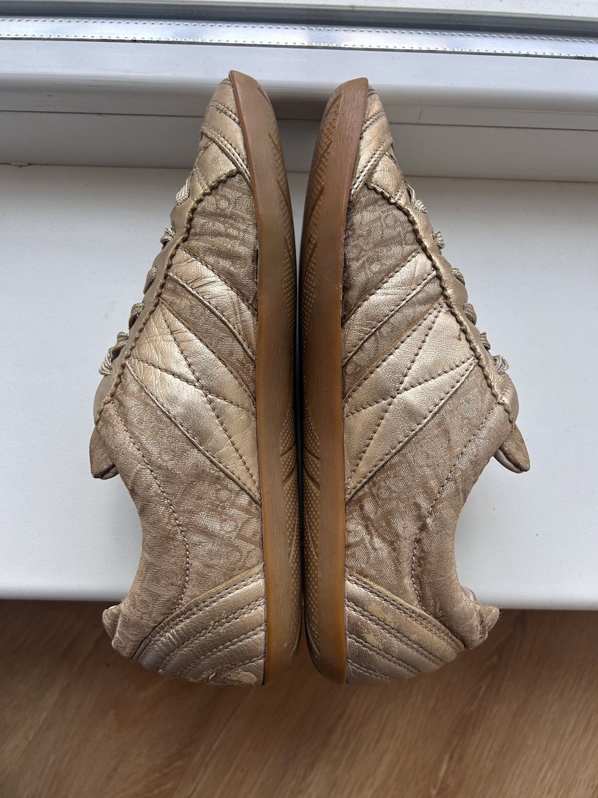 Dior × John Galliano × Vintage 2004 Dior By John Galliano Monogram Sneakers Size US 7.5 / IT 37.5 - 7 Thumbnail