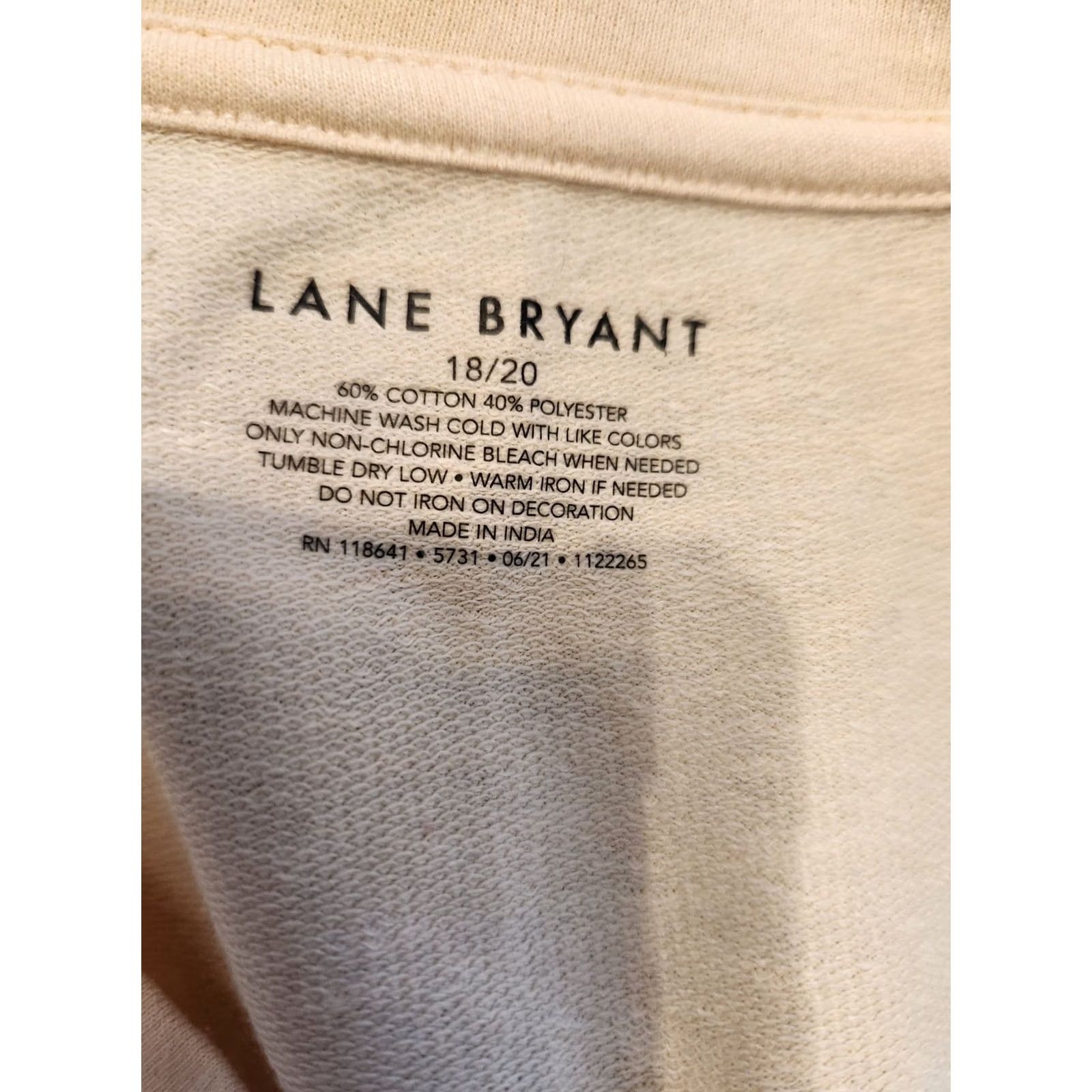 Vintage VINTAGE? No. Lane Bryant Beige Embossed Flannels Pumpkins Sweatshirt 18/20 Size XXL / US 16-18 / IT 52-54 - 3 Thumbnail
