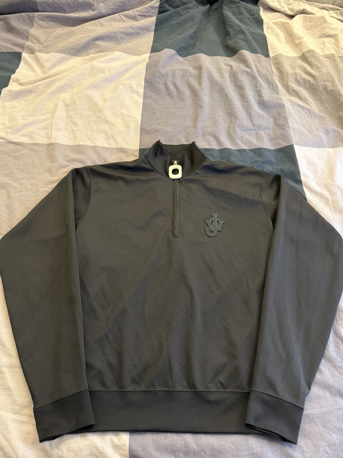 JW Anderson JW Anderson black sport quarter zip with O pull tab Size US S / EU 44-46 / 1 - 1 Thumbnail