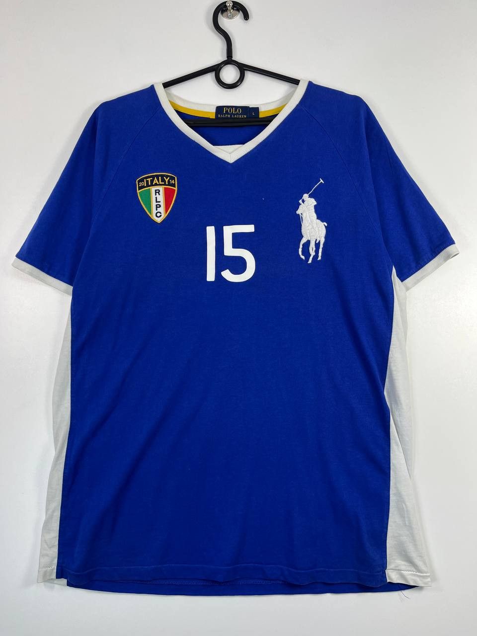 Polo Ralph Lauren Polo Ralph Lauren Italy 15 Custom Fit Polo Shirt Blue Size L Size US L / EU 52-54 / 3 - 1 Thumbnail