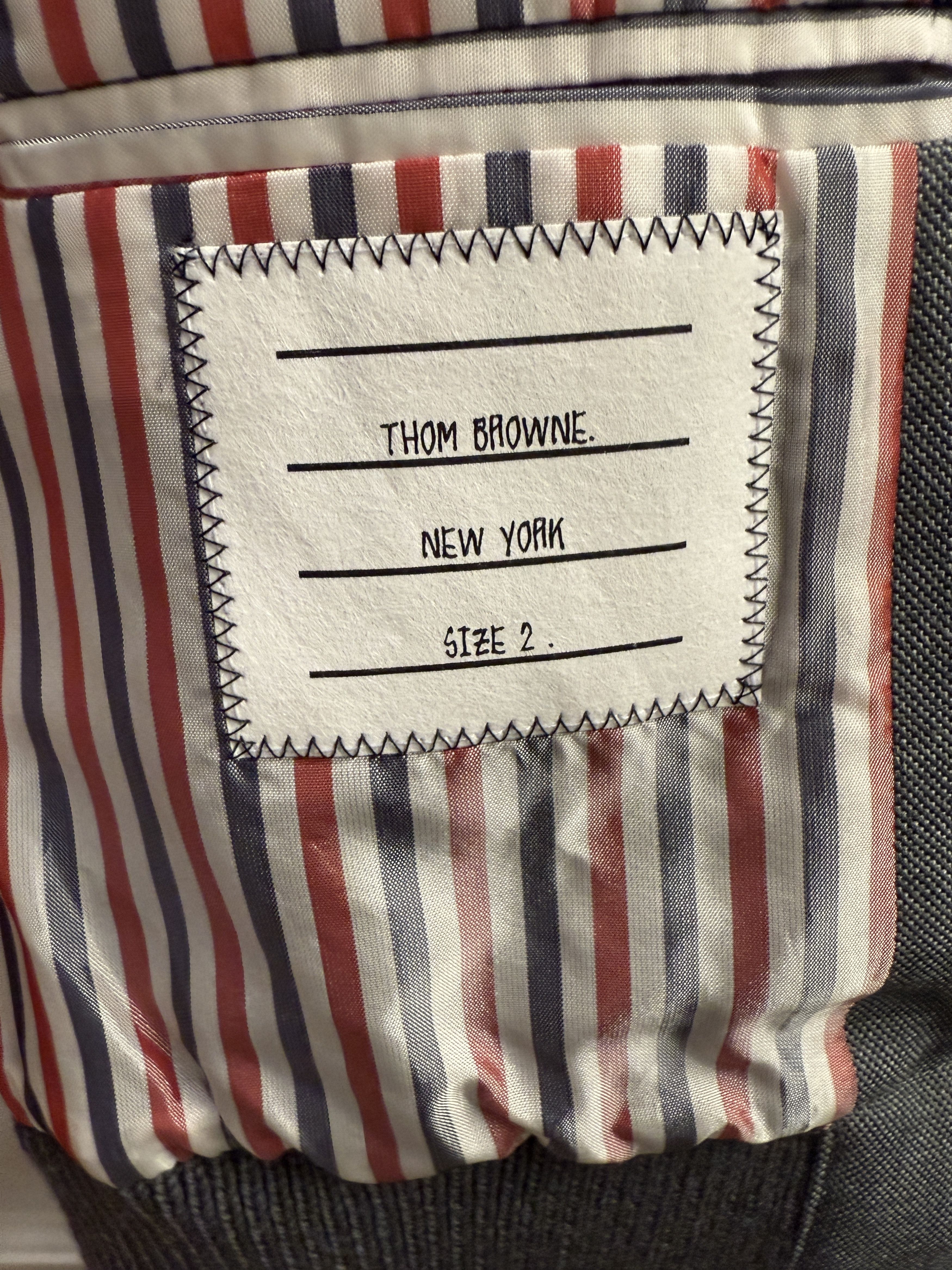 Thom Browne Thom Browne Grey Bomber Jacket Size 2/M Size US M / EU 48-50 / 2 - 8 Thumbnail
