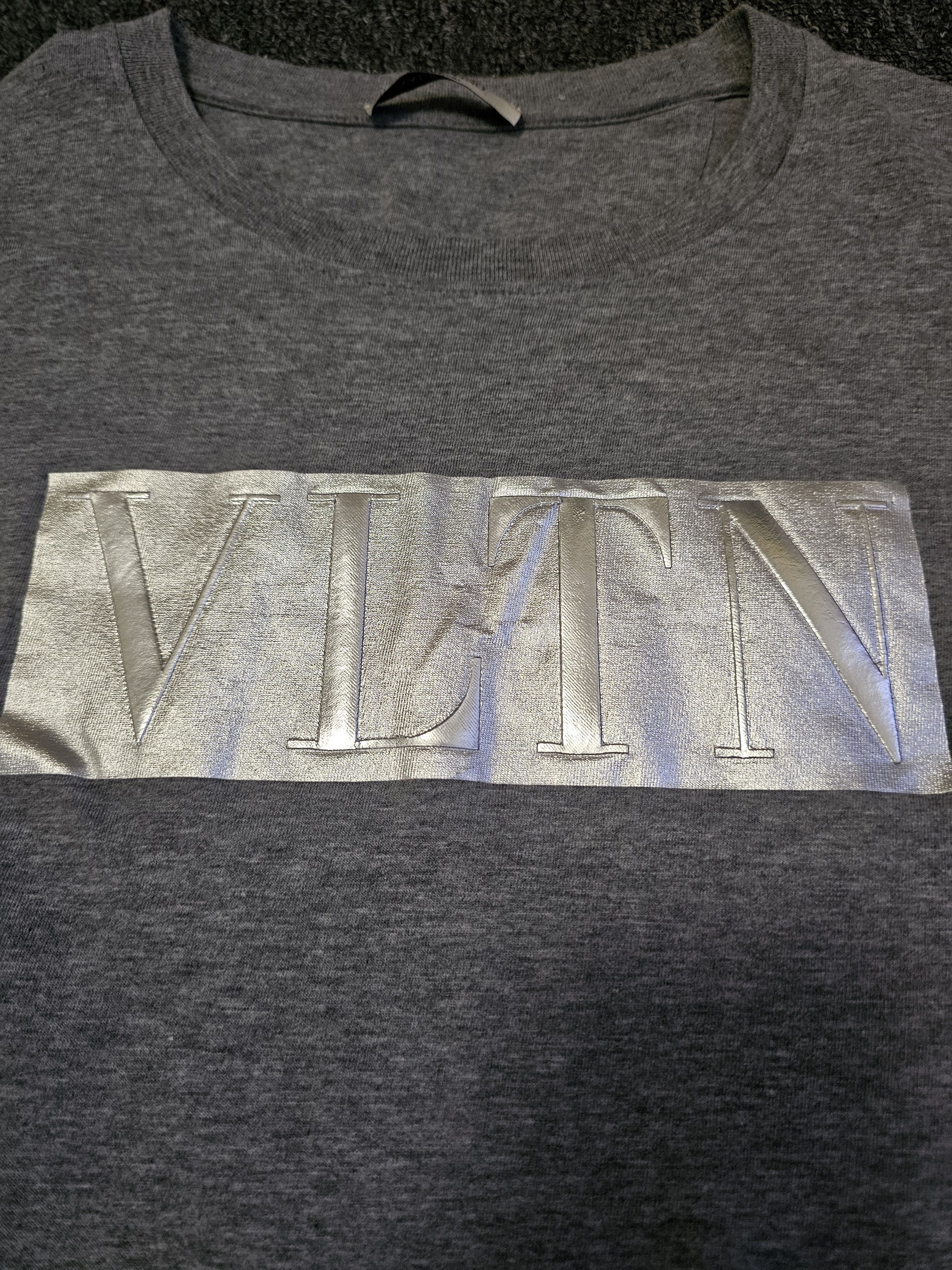 Valentino Valentino Men's Grey T-Shirt Size M Size US M / EU 48-50 / 2 - 2 Thumbnail