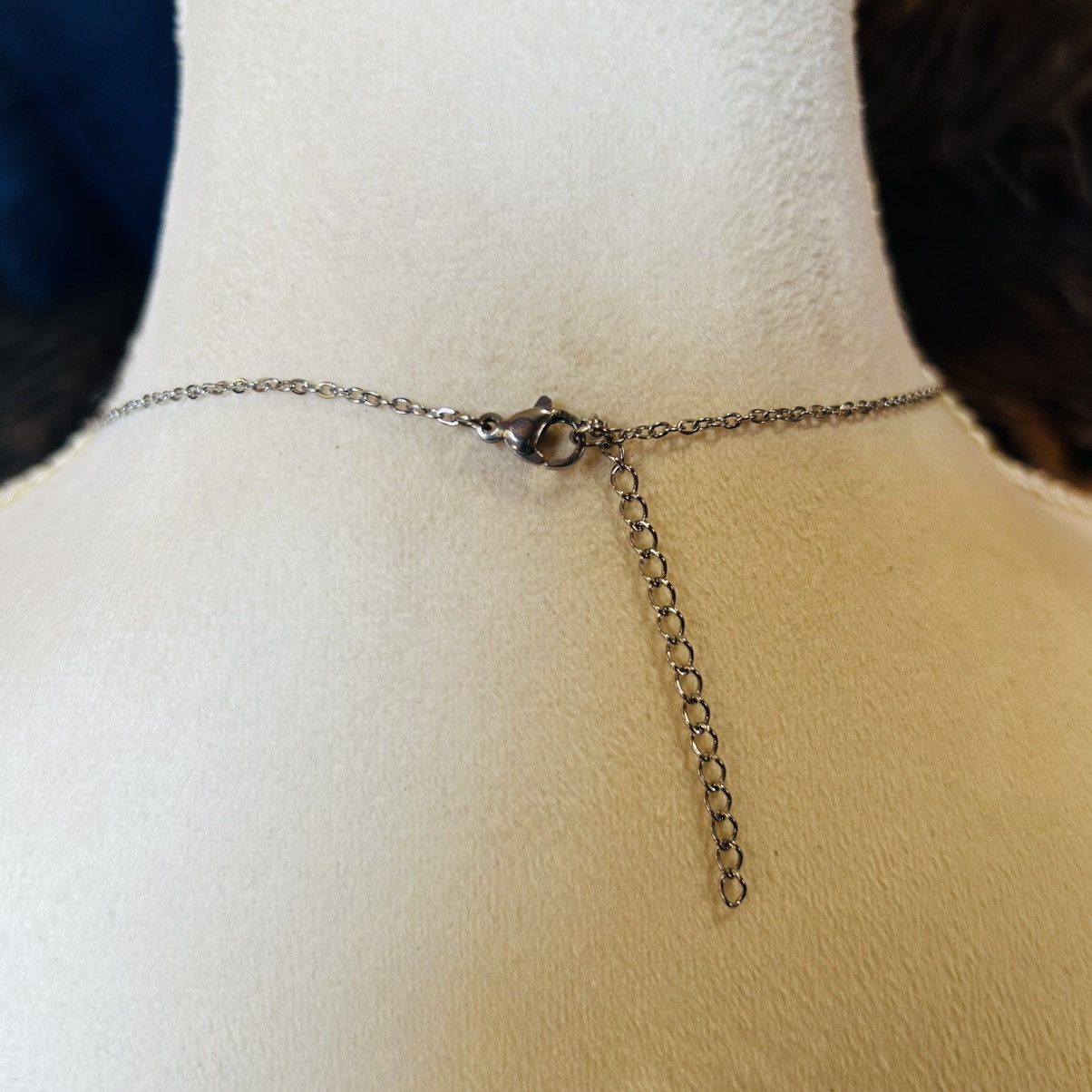 Handmade Handcrafted vintage bead drop pendant on chain necklace Size ONE SIZE - 4 Thumbnail