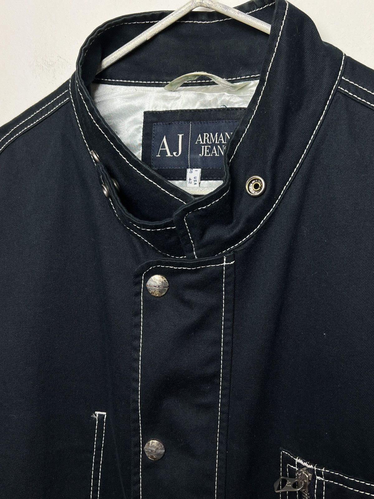 Giorgio Armani armani y2k archive solid work chore jacket Size US XL / EU 56 / 4 - 3 Thumbnail