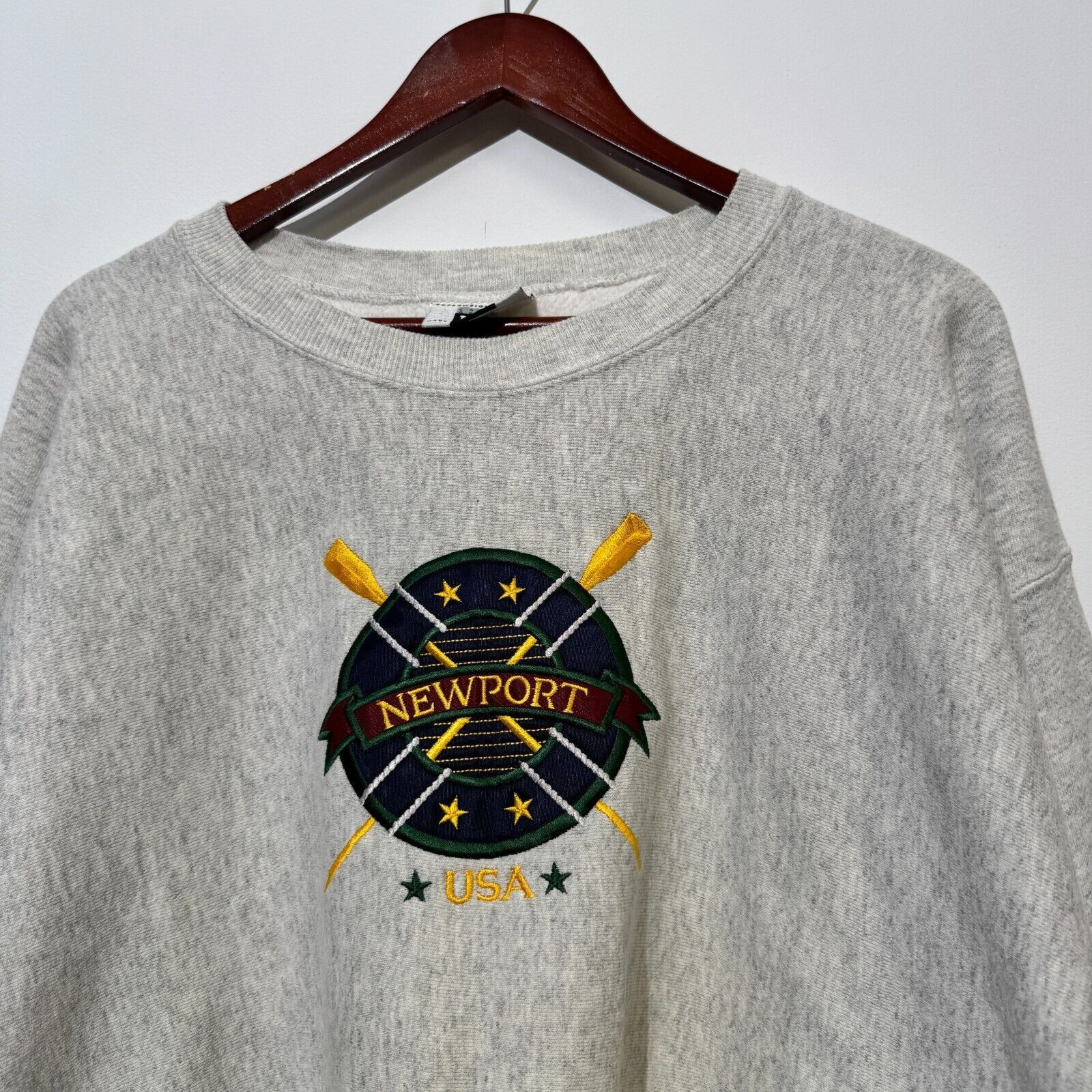 Lee Lee Unisex Gray Cotton Crewneck Size XXL Regular Fit Size US XXL / EU 58 / 5 - 6 Thumbnail