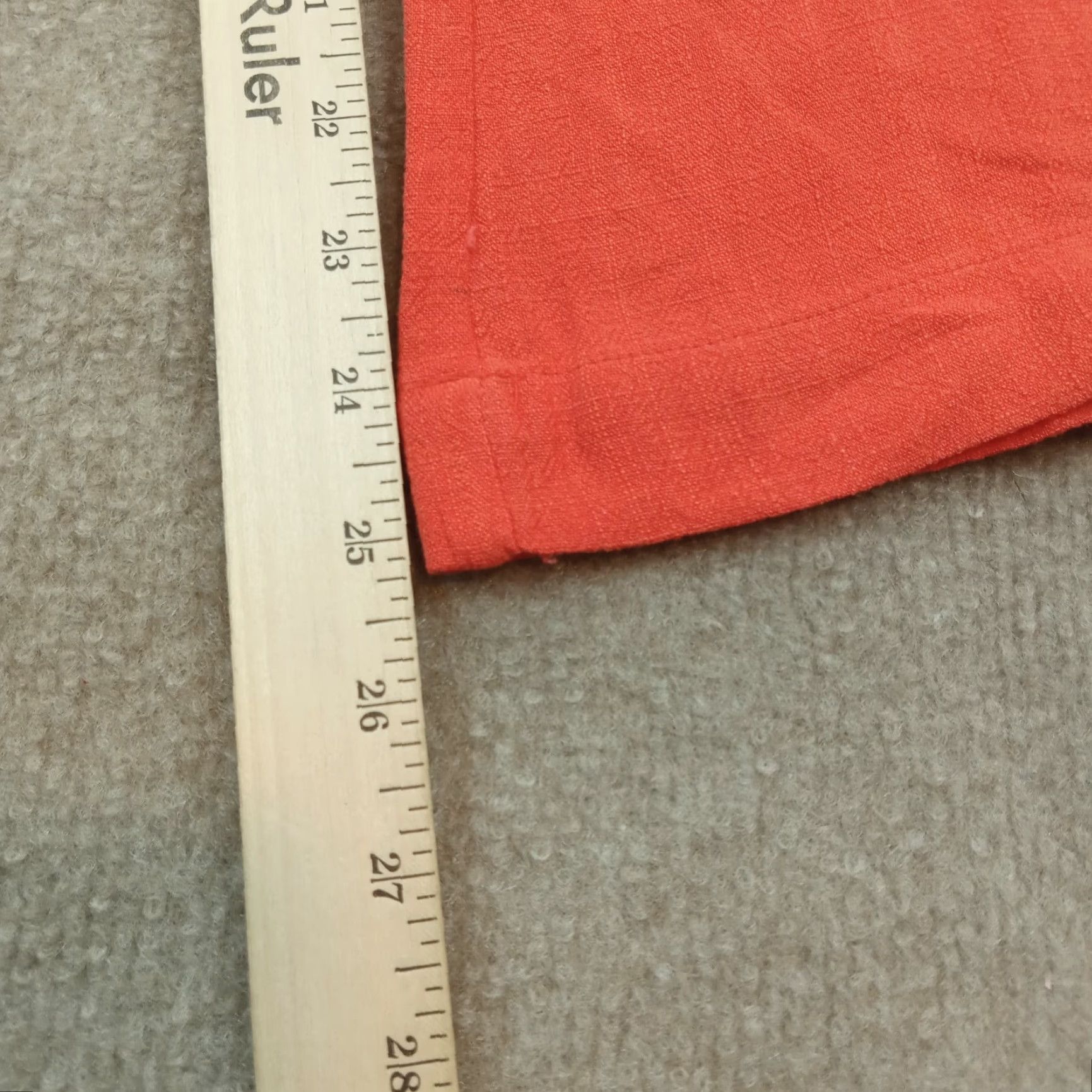 Vintage Molly Bracken Womens Pants Large Orange Red Wide Leg Belted Size 36" / US 14 / IT 50 - 3 Thumbnail