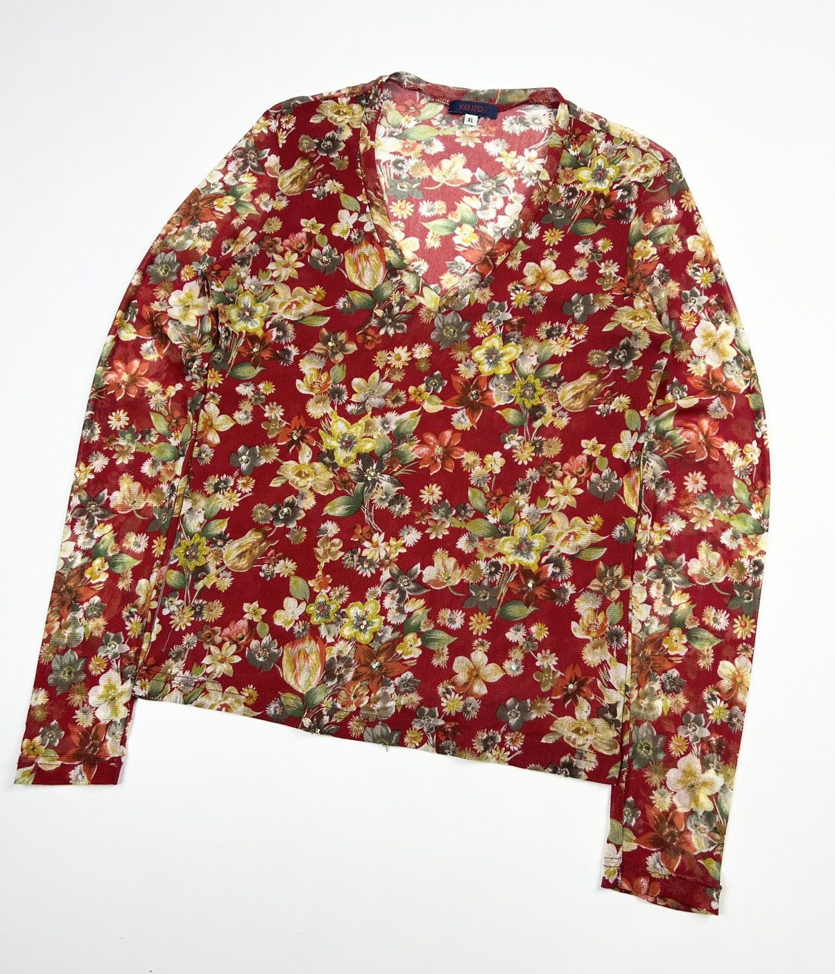 Kenzo Vintage rare Kenzo floral Blouse Shirt Size XL / US 12-14 / IT 48-50 - 2 Thumbnail