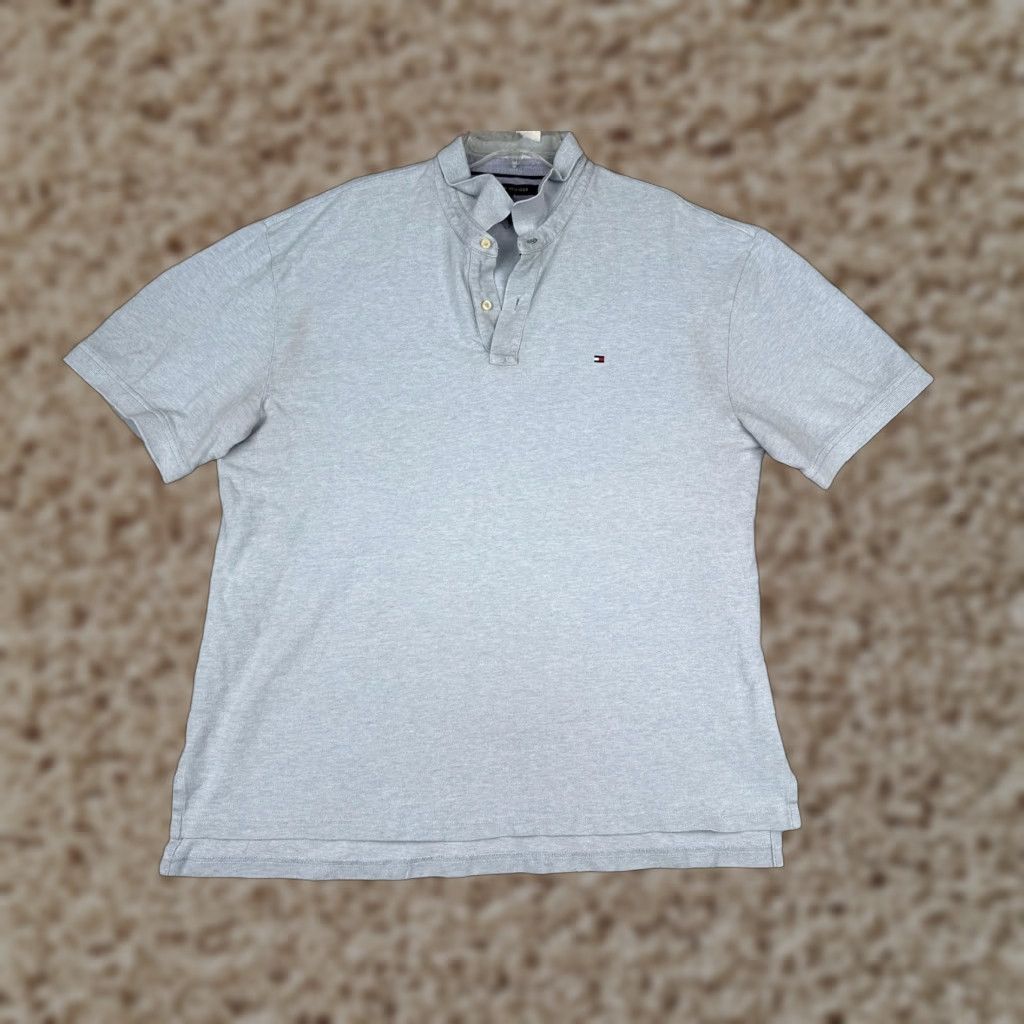 Tommy Hilfiger Tommy Hilfiger Polo Shirt Mens 2XL Blue Classic Fit Short Sleeve Logo Knit Size US XXL / EU 58 / 5 - 1 Thumbnail