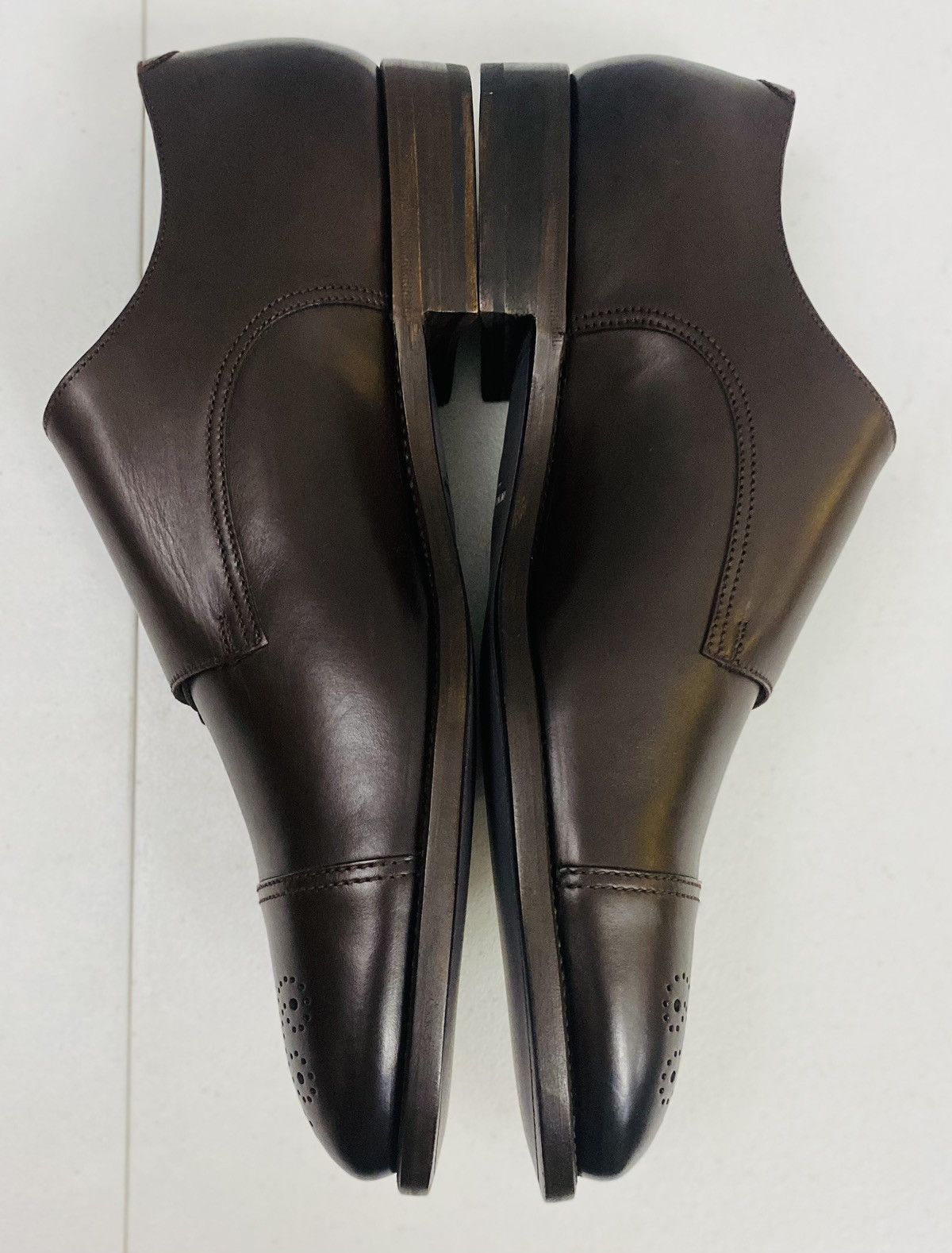 Giorgio Armani Giorgio Armani 🇮🇹 Dk Brown Leather Double Monk Strap 12 New Size US 12 / EU 45 - 9 Thumbnail