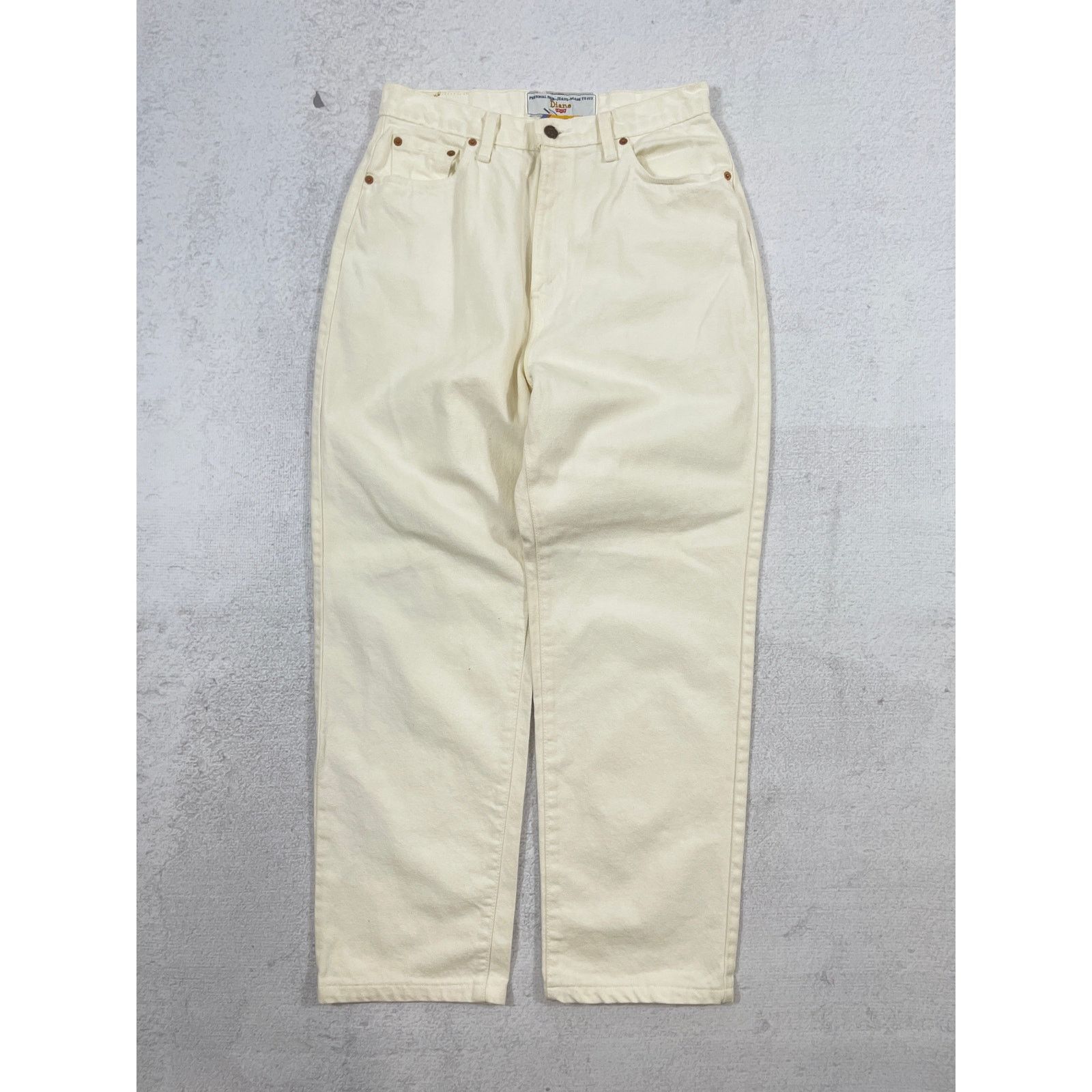 Levi's Vintage Levis White Preowned Denim Jeans - Women's 31Wx30L Size 31" - 1 Thumbnail
