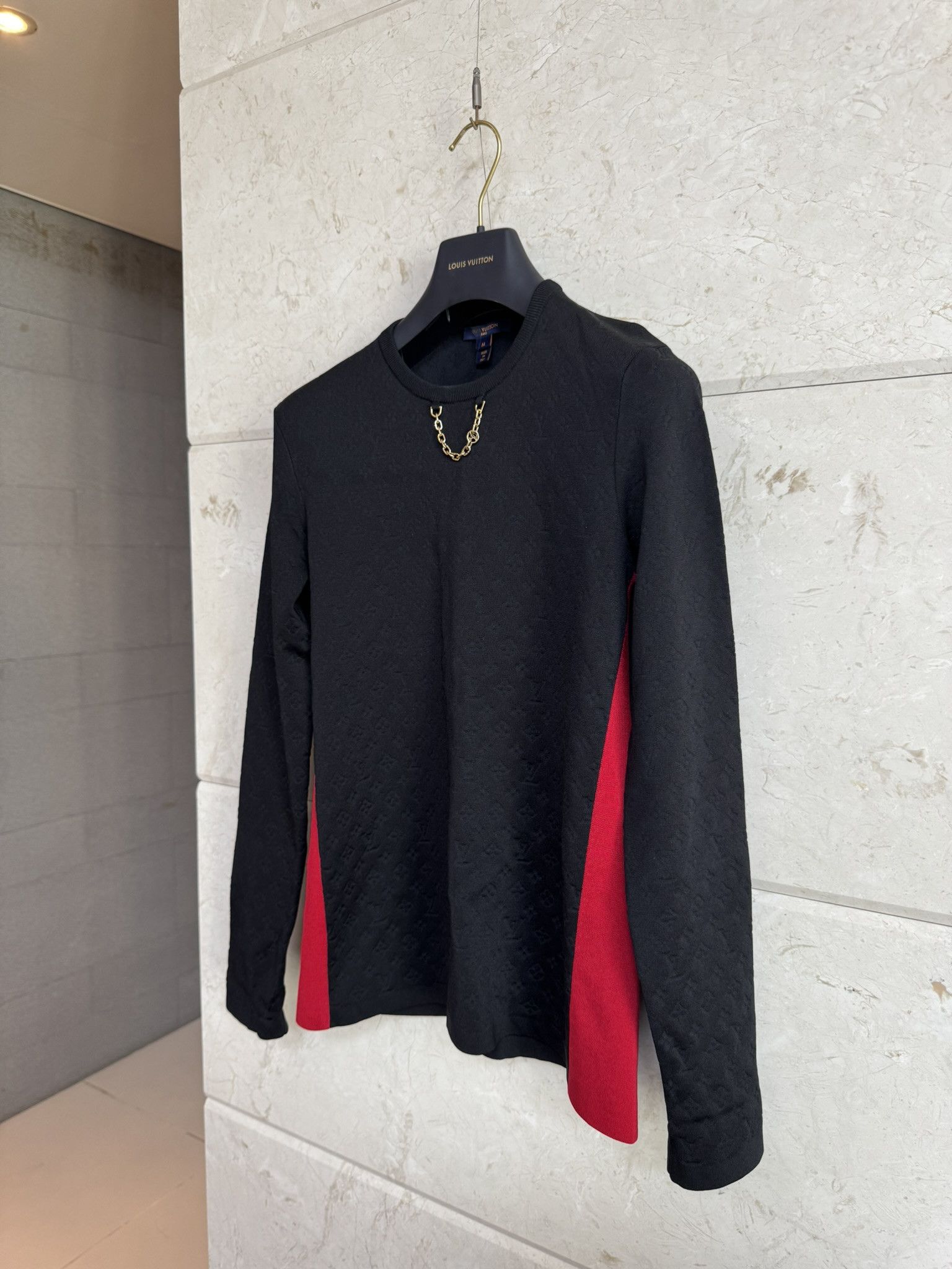 Louis Vuitton Louis Vuitton 1A9Z3F Monogram Silk-Blend Pullover M Size M / US 6-8 / IT 42-44 - 2 Thumbnail