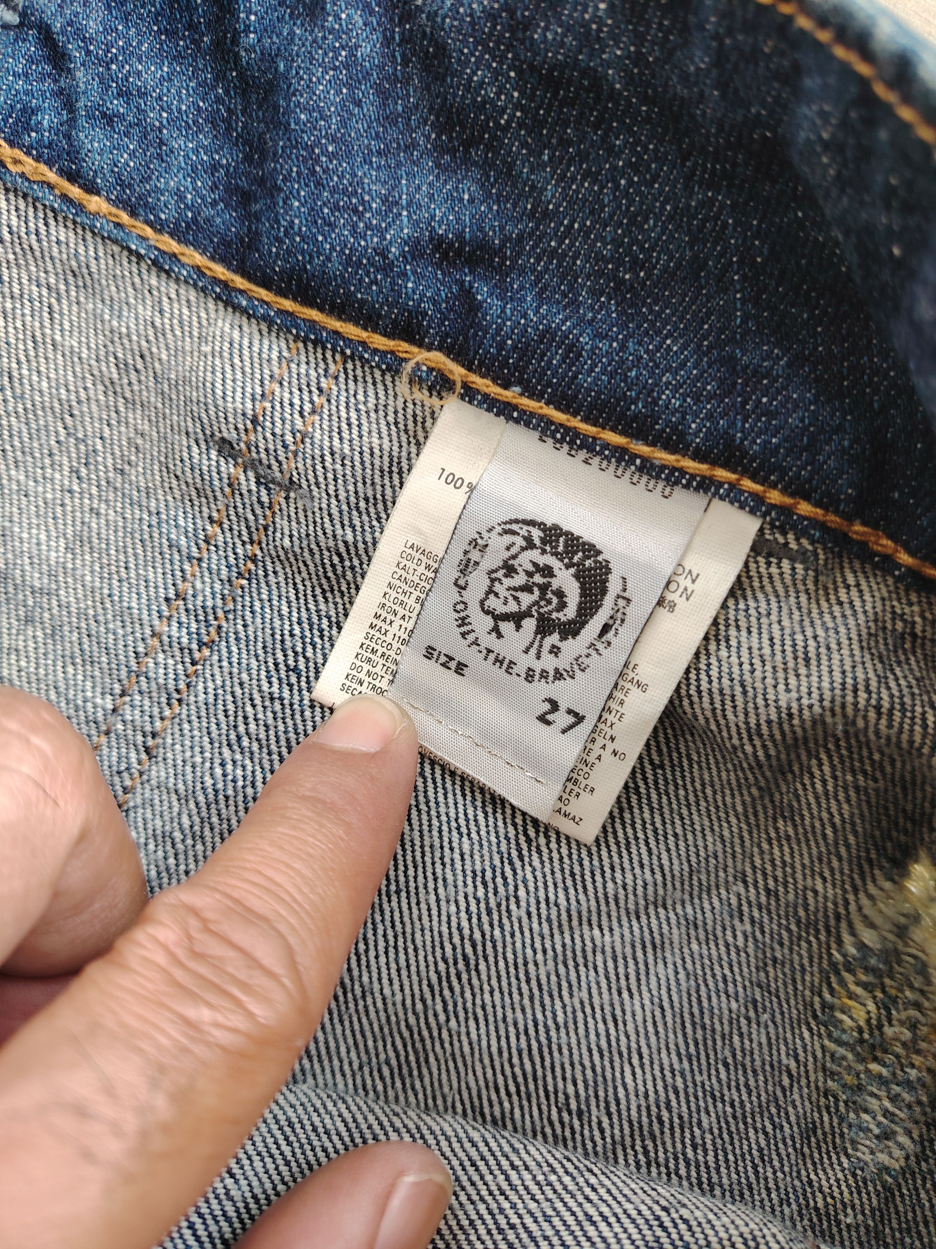 Diesel × If Six Was Nine × Le Grande Bleu (L.G.B.) Flare Bootcut Diesel Jeans Pant Gothic Size 27" / US 4 / IT 40 - 6 Thumbnail