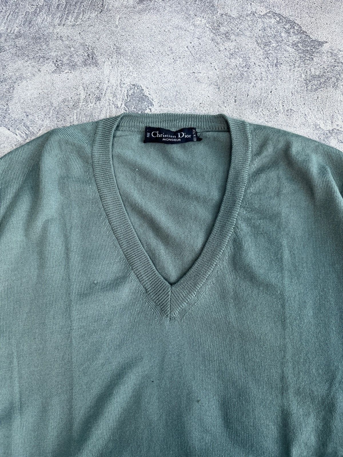 Christian Dior Monsieur 1990’s Christian Dior Monsieur Vneck Knit Size US L / EU 52-54 / 3 - 2 Thumbnail