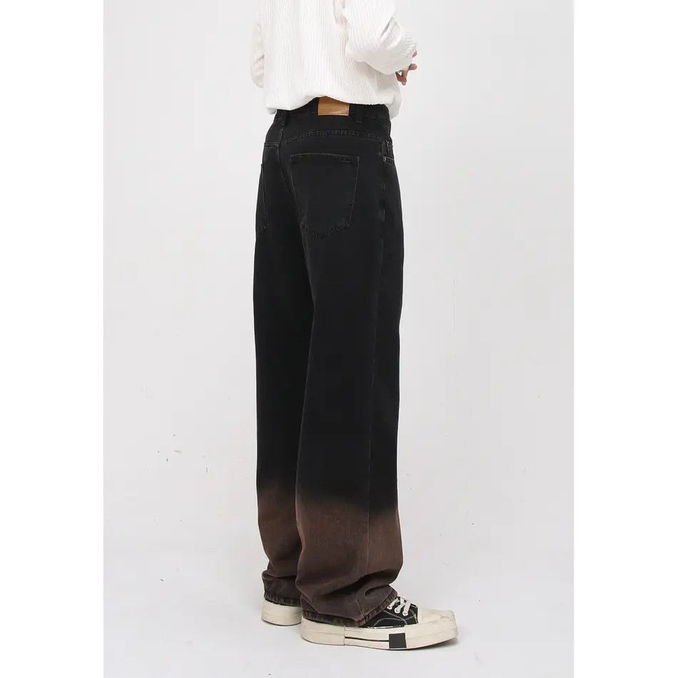Japanese Brand Retro loose straight leg gradient jeans Size US 32 / EU 48 - 3 Thumbnail