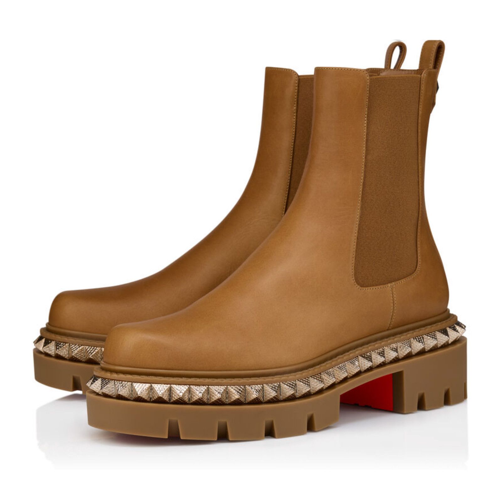 Christian Louboutin Christian Louboutin St Emilia Pyraclou Brown Chelsea Boot 38 Size US 8 / IT 38 - 1 Thumbnail