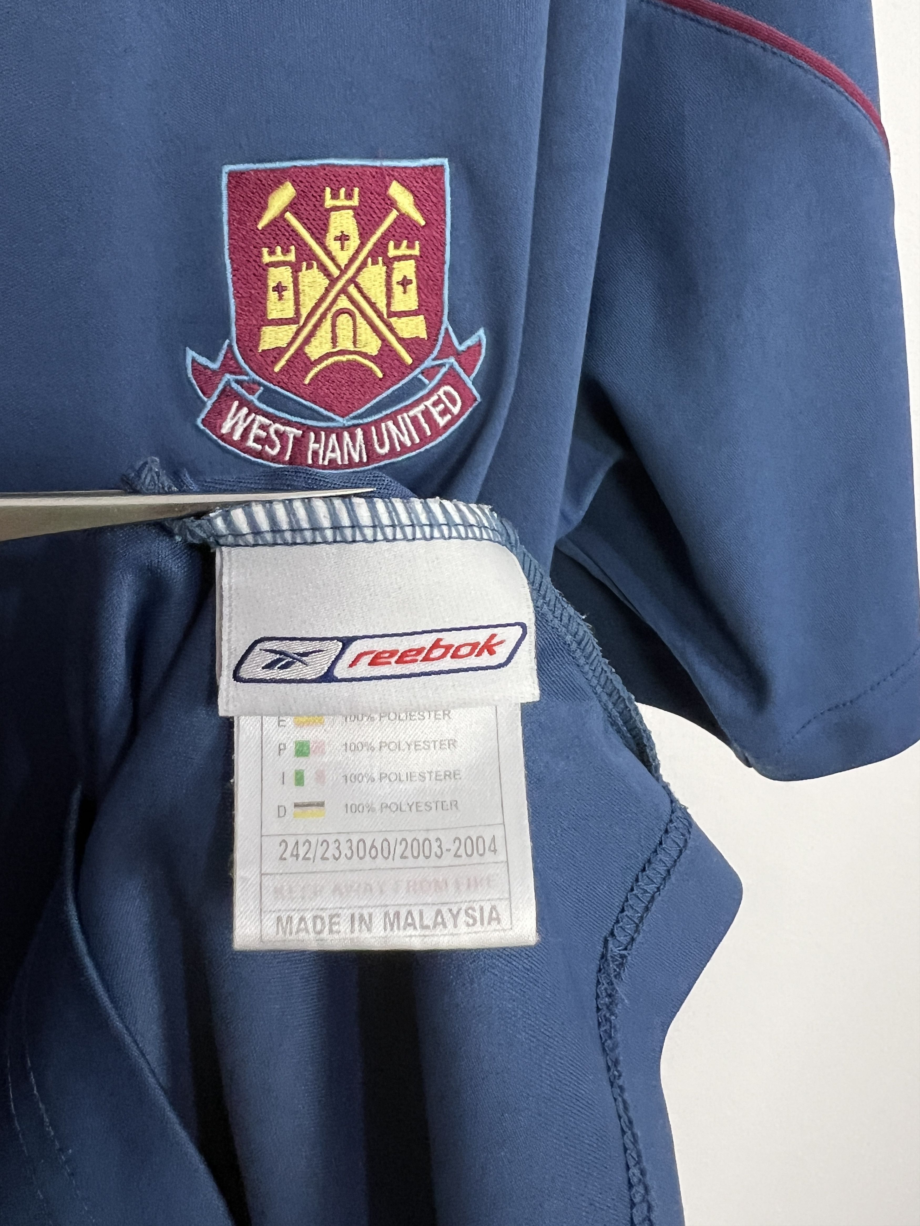 Reebok Vintage 2000's West Ham Football Shirt Soccer Jersey Trikot Size US XXL / EU 58 / 5 - 5 Thumbnail