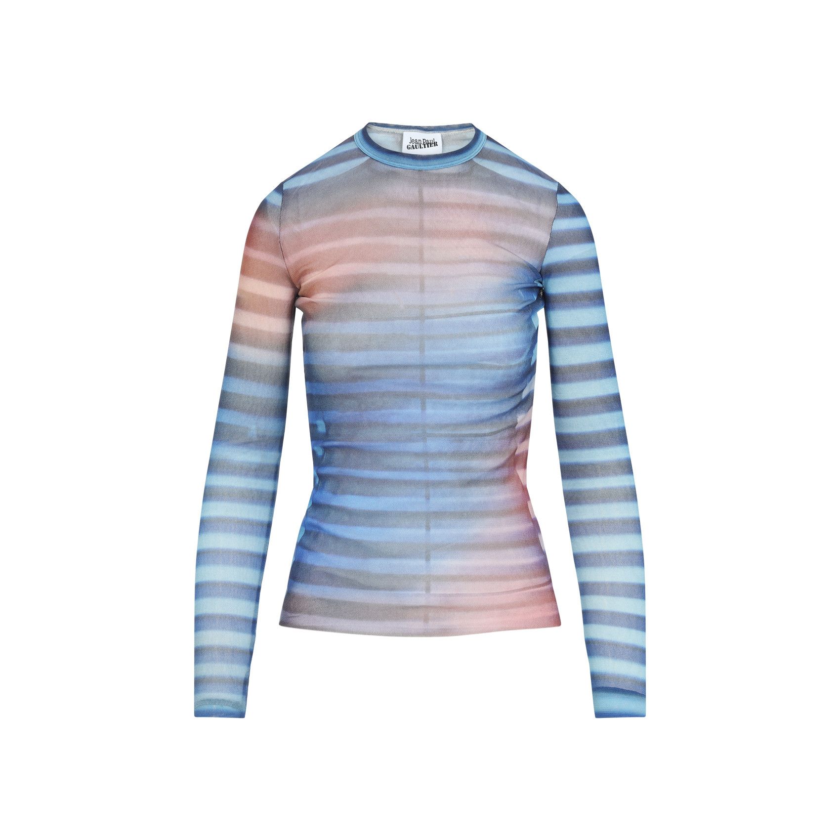 Jean Paul Gaultier Jean Paul Gaultier Mesh Printed "Air" Long Sleeves Top Size XS / US 0-2 / IT 36-38 - 1 Thumbnail