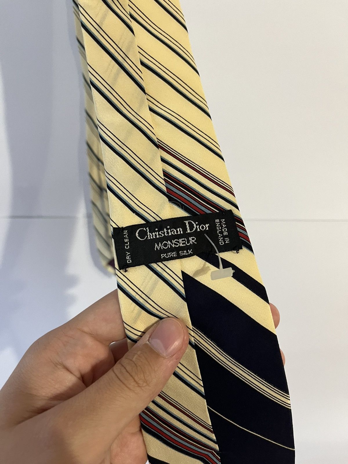 Christian Dior Monsieur Christian Dior Monsieur Vintage Luxury Striped Tie Size ONE SIZE - 4 Thumbnail