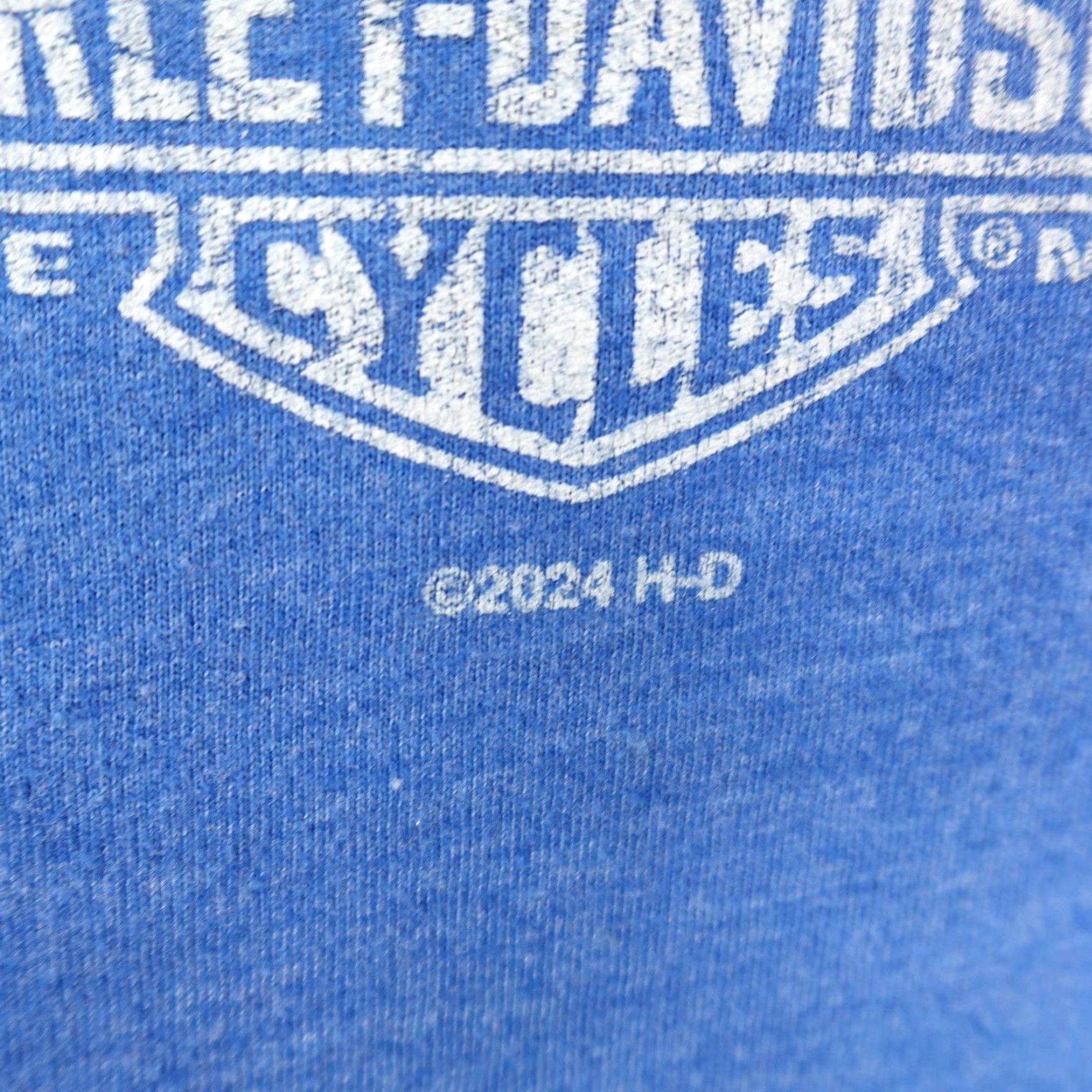 Harley Davidson VINTAGE Harley-Davidson Shirt Mens XL Blue Skull Motorcycle Biker Las Vegas Nevada Tee Size US XL / EU 56 / 4 - 4 Thumbnail