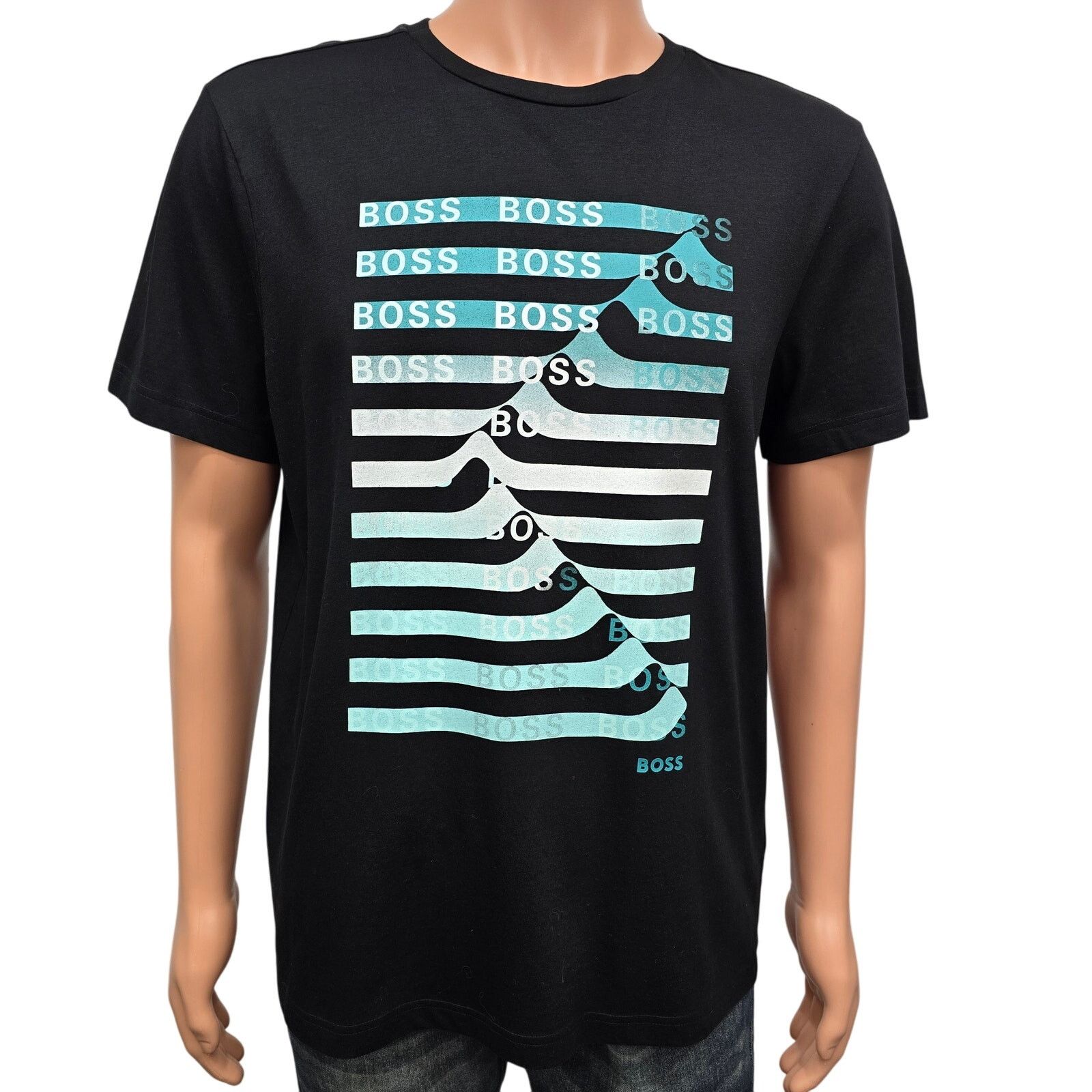 Hugo Boss Hugo Boss Bionic / Green "Teeonic_99" Shirt Graphic Print L Size US L / EU 52-54 / 3 - 5 Thumbnail