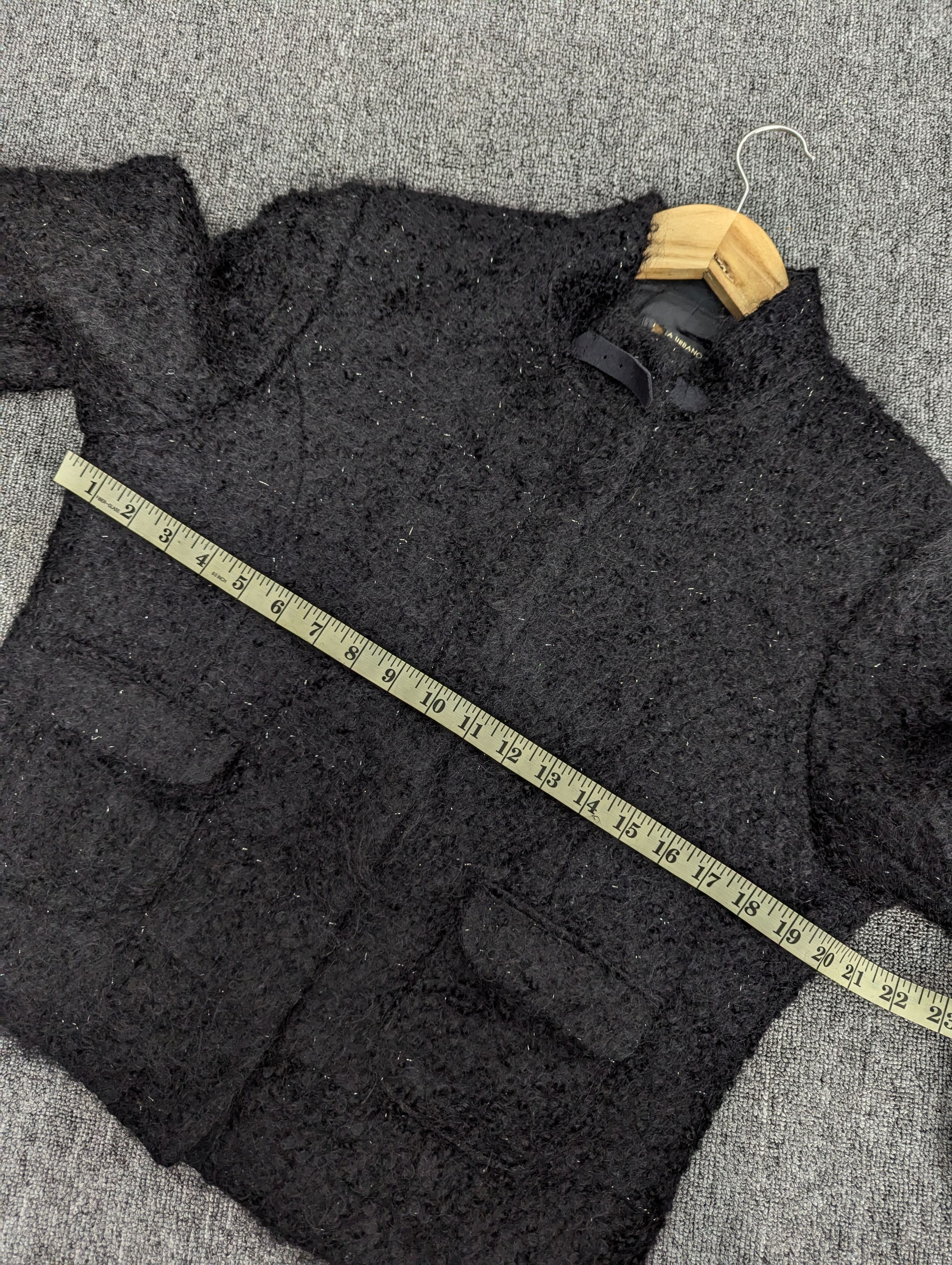 Designer × Japanese Brand × Linea Linea Urbano Hair Zipper Cropped Black Jacket Ifsixwasnine Size L / US 10 / IT 46 - 13 Thumbnail