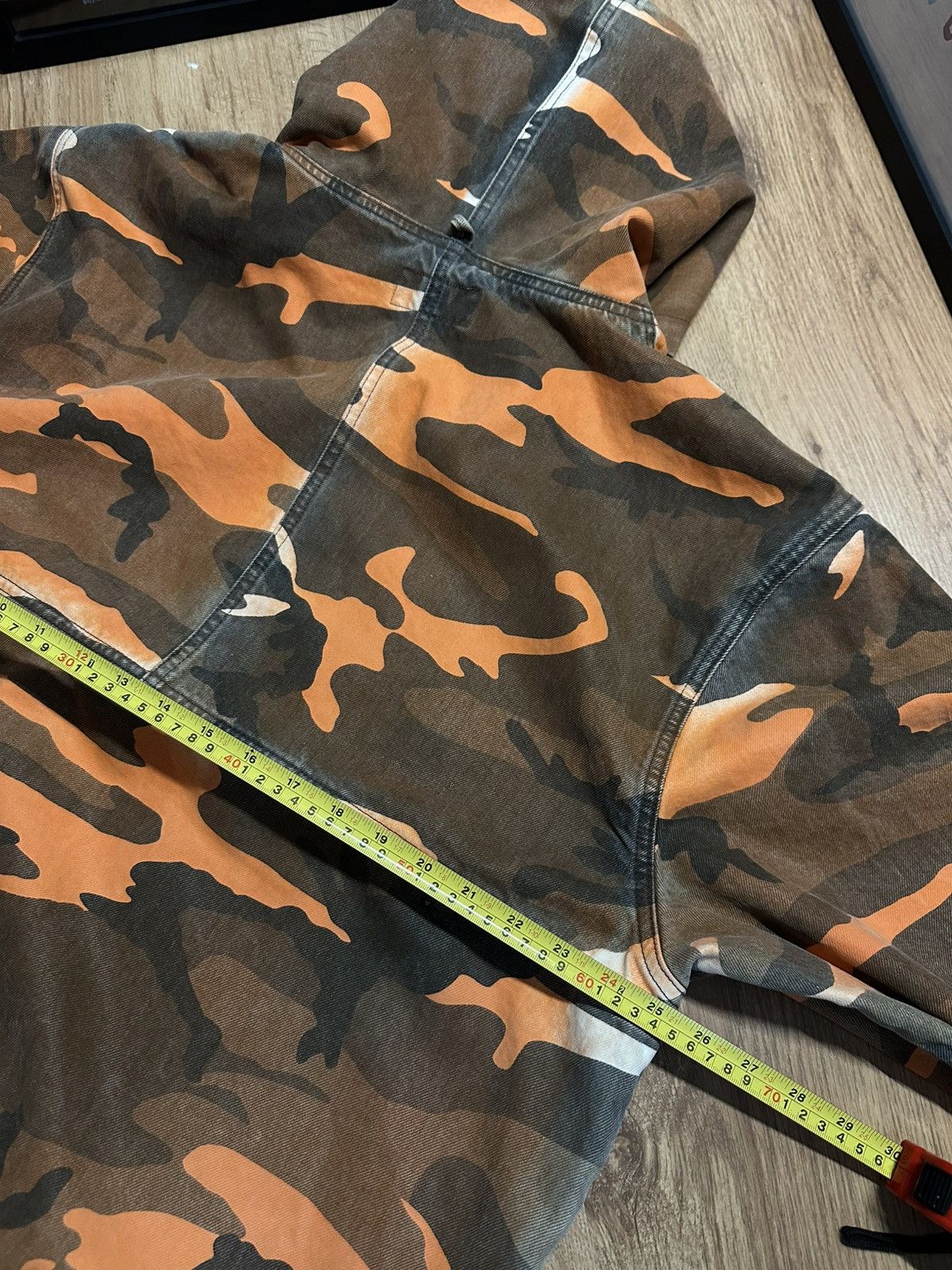 Stussy Stussy SS23 Spray Dye Work Jacket Orange Camo Size US XL / EU 56 / 4 - 11 Thumbnail