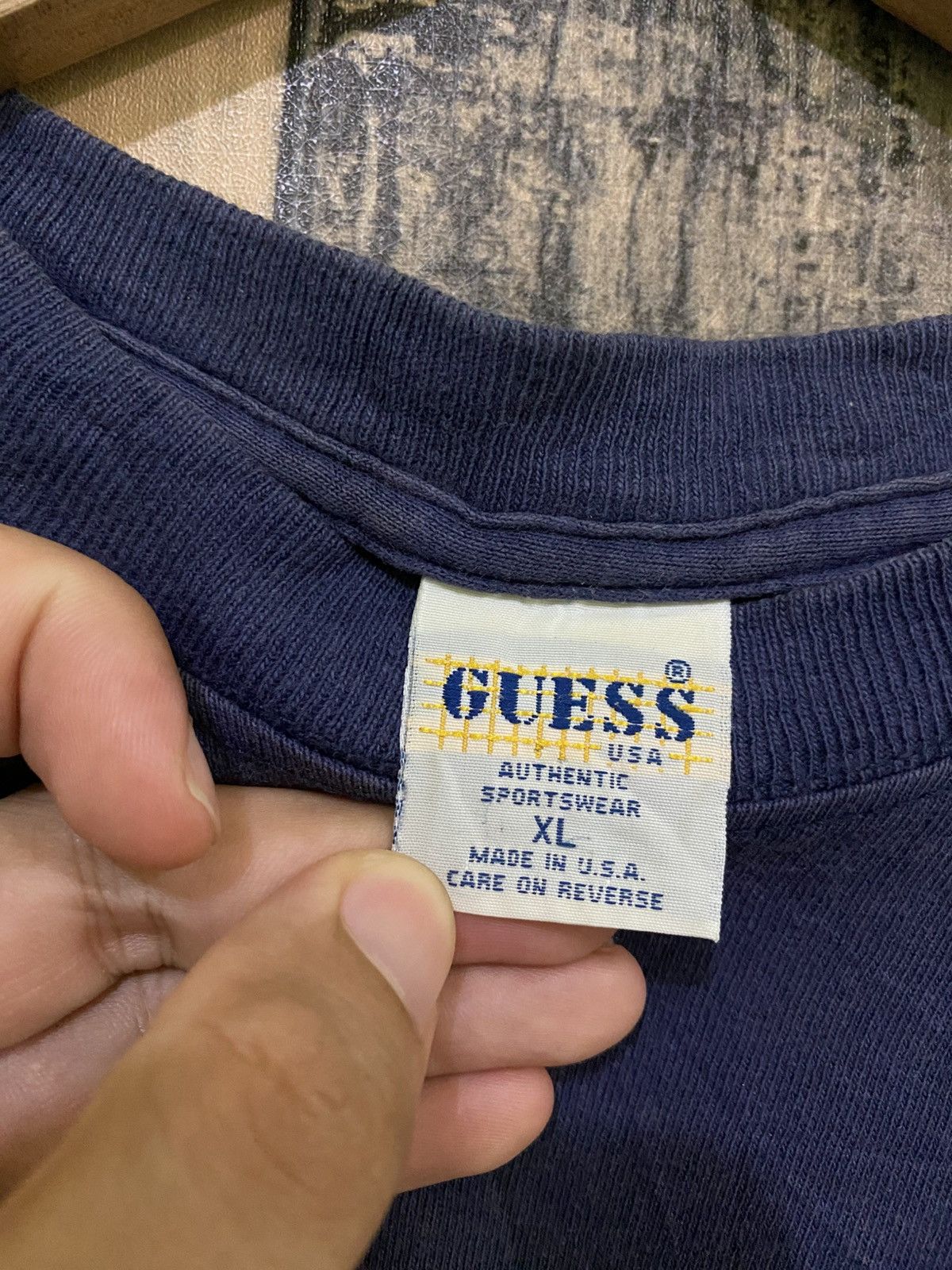 Georges Marciano × Guess × Vintage Vintage Distressed Guess Goerges Marciano T Shirt Size US L / EU 52-54 / 3 - 3 Thumbnail