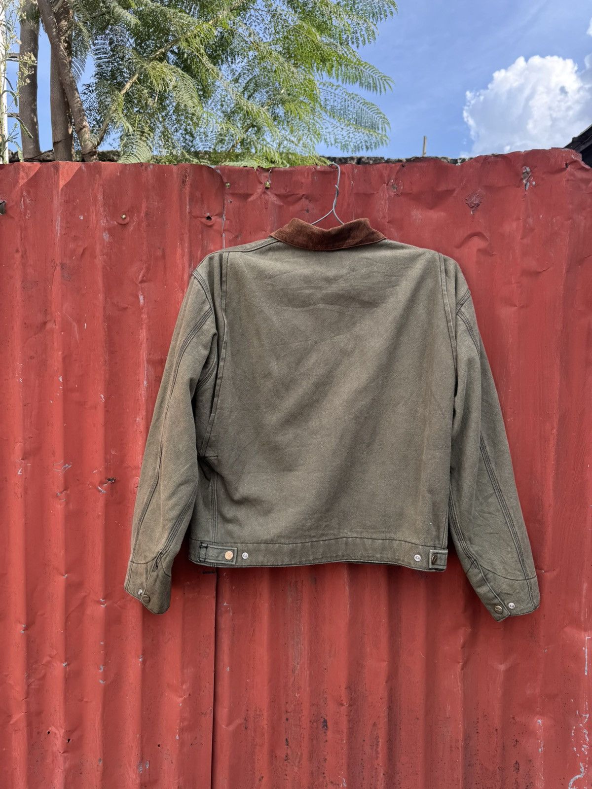 Carhartt Vintage Carhartt detroit Green lined J01 BLK CROPPED Jacket Size US L / EU 52-54 / 3 - 12 Thumbnail