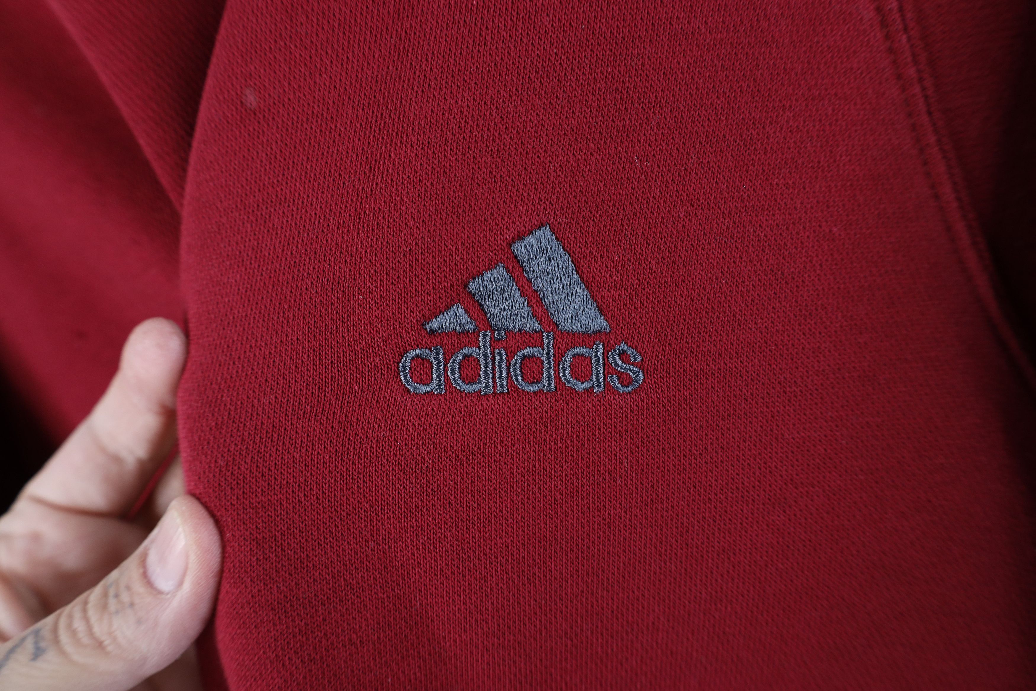 Adidas Vintage 90s Y2K Adidas Spell Out Crewneck Sweatshirt Red Size US M / EU 48-50 / 2 - 4 Thumbnail
