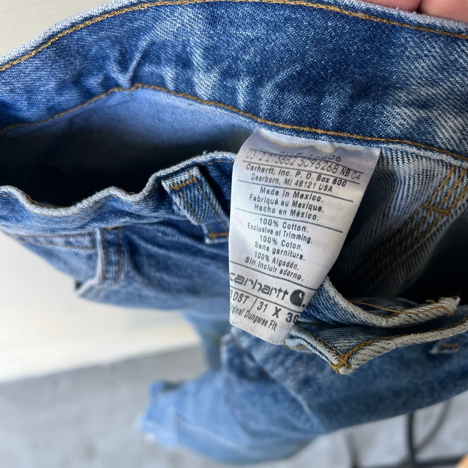 Carhartt × Vintage Carhartt denim blue jean double knee work carpenter pants Size US 30 / EU 46 - 6 Thumbnail