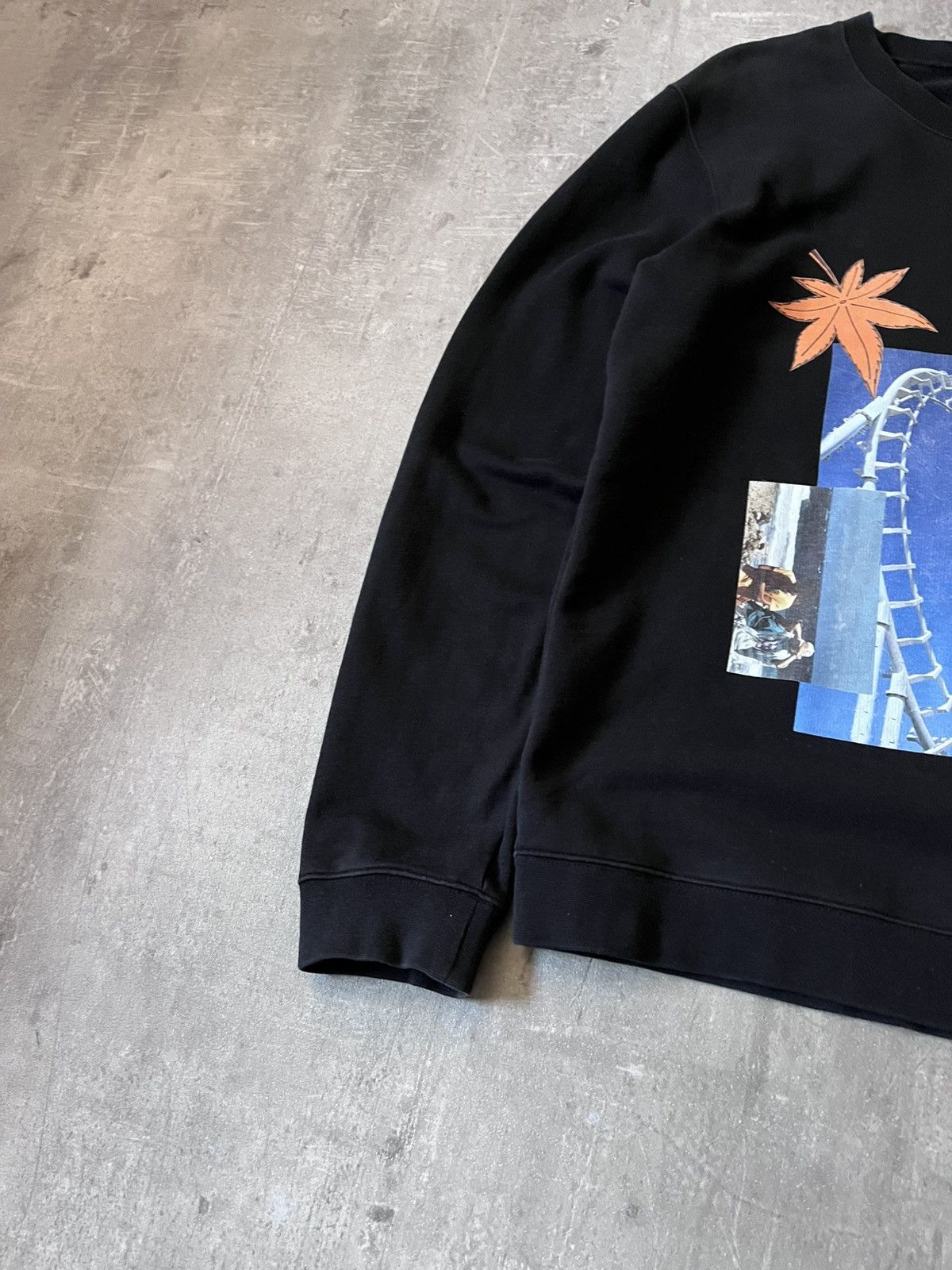 Raf Simons Raf Simons S/S 15 Rollercoaster collage black sweatershirt Size US L / EU 52-54 / 3 - 3 Thumbnail