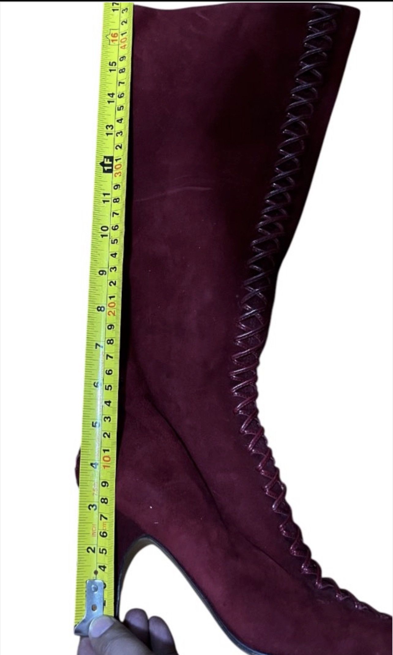 Dior Christian Dior Suede Boots Wine red Size US 6.5 / IT 36.5 - 8 Thumbnail
