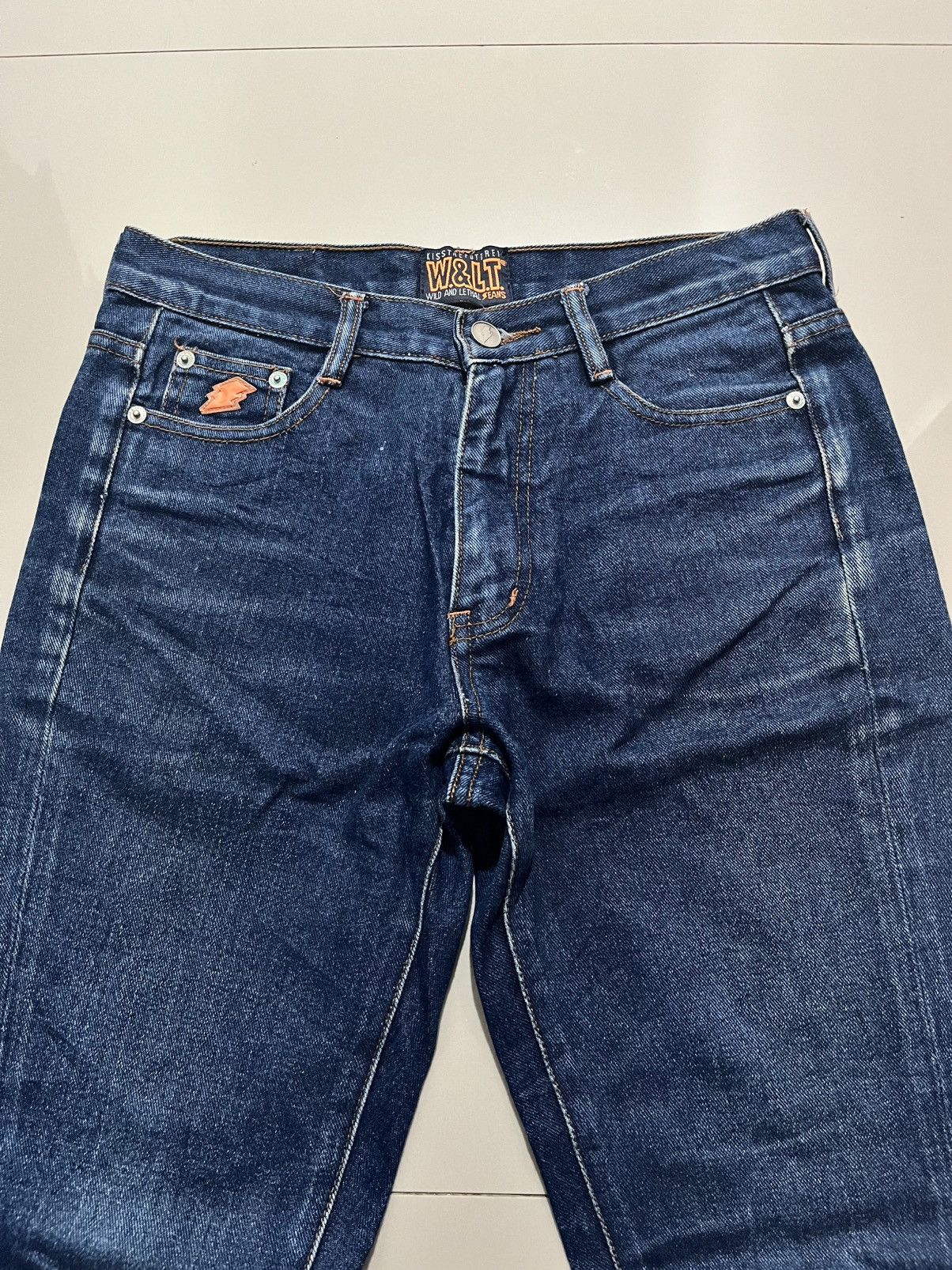 W&LT SS2006 W&LT WALTER VAN BEIRENDONCK STONE WASH BOOTCUT JEANS Size US 30 / EU 46 - 3 Thumbnail