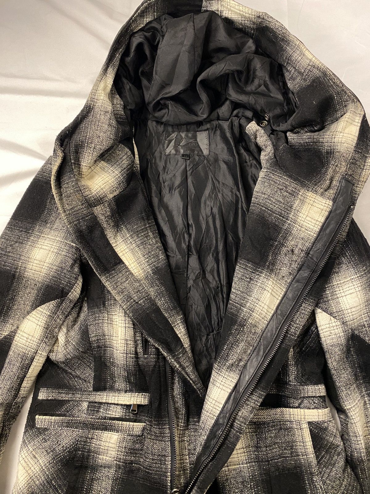 JACKROSE Jackrose Asymmetrical Bono Wool Jacket Checkered Multipocket Size US M / EU 48-50 / 2 - 18 Thumbnail