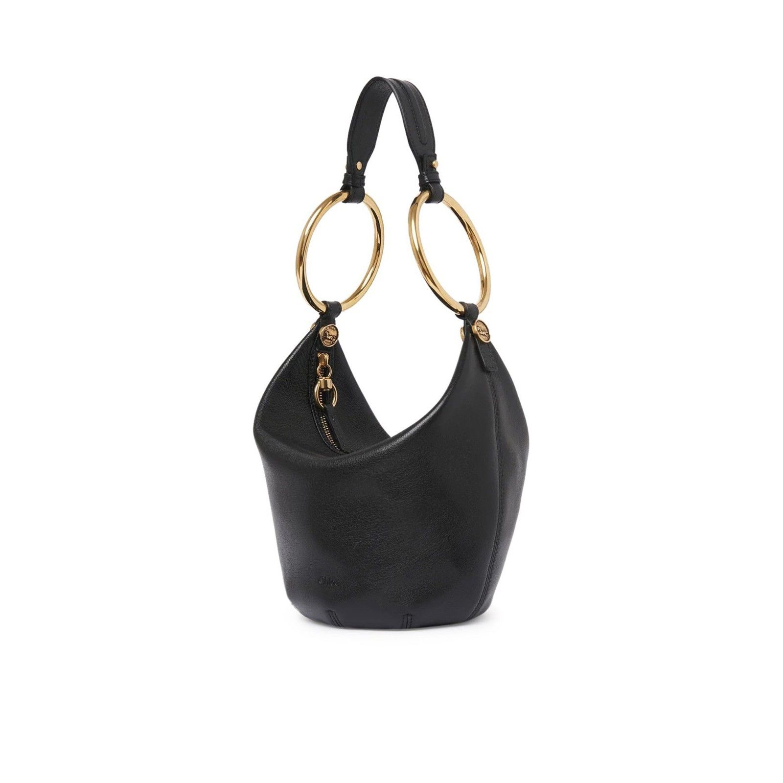 Chloe Chloe Small Bracelet Black Grained Leather Shoulder Bag New Size ONE SIZE - 5 Thumbnail