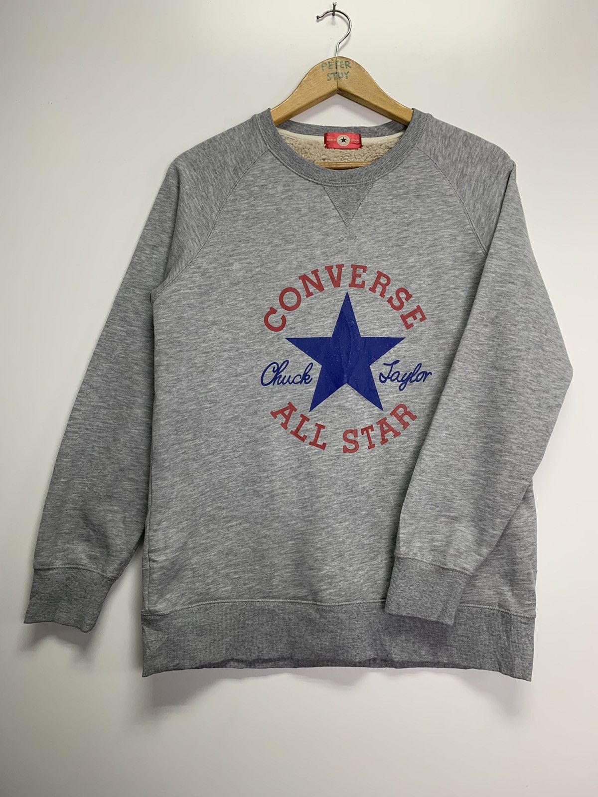 Converse × Vintage Vintage Converse Big Logo Sweater Size US L / EU 52-54 / 3 - 8 Thumbnail