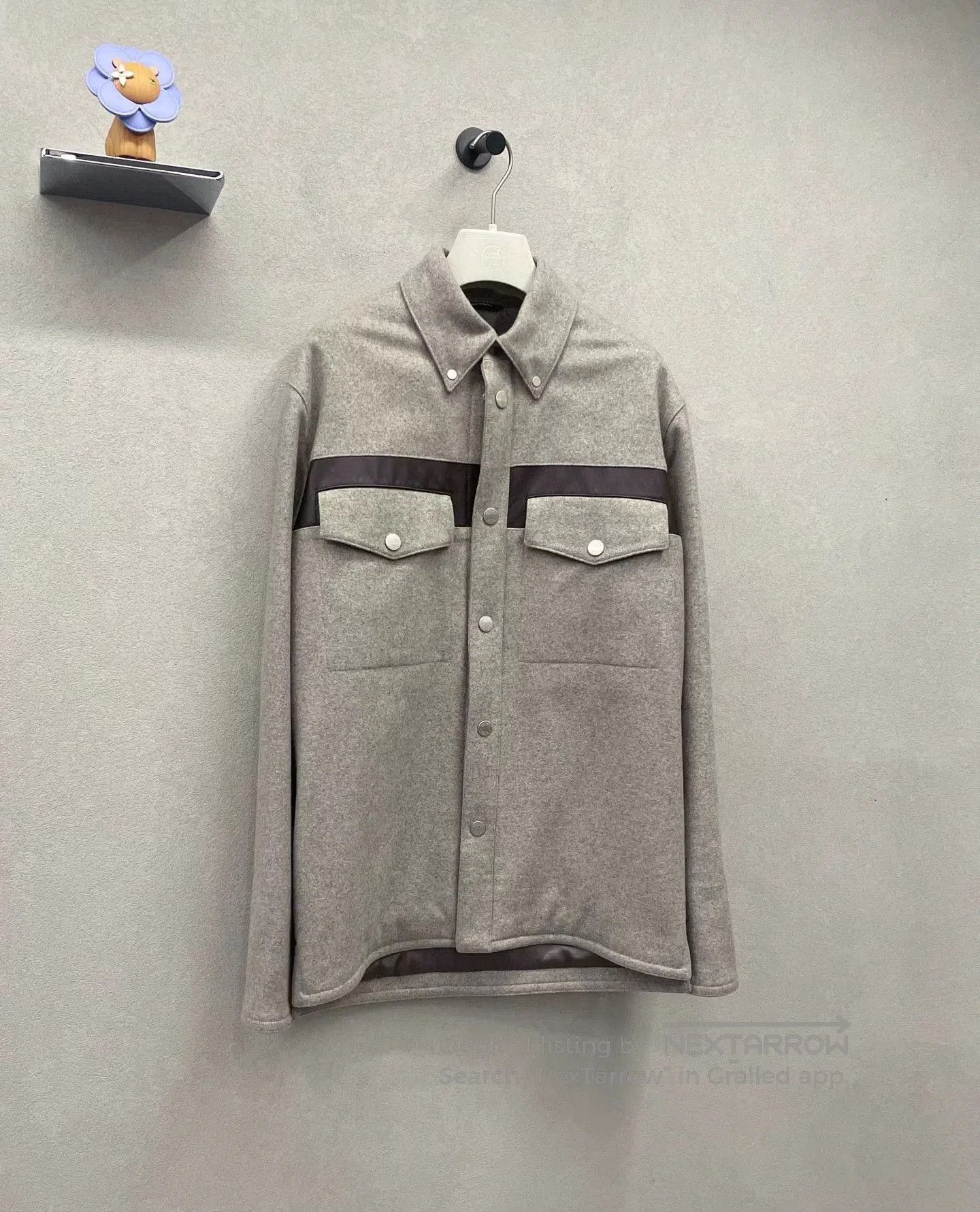 Hermes Hermes Gray Woolen Coat. Size US S / EU 44-46 / 1 - 3 Thumbnail