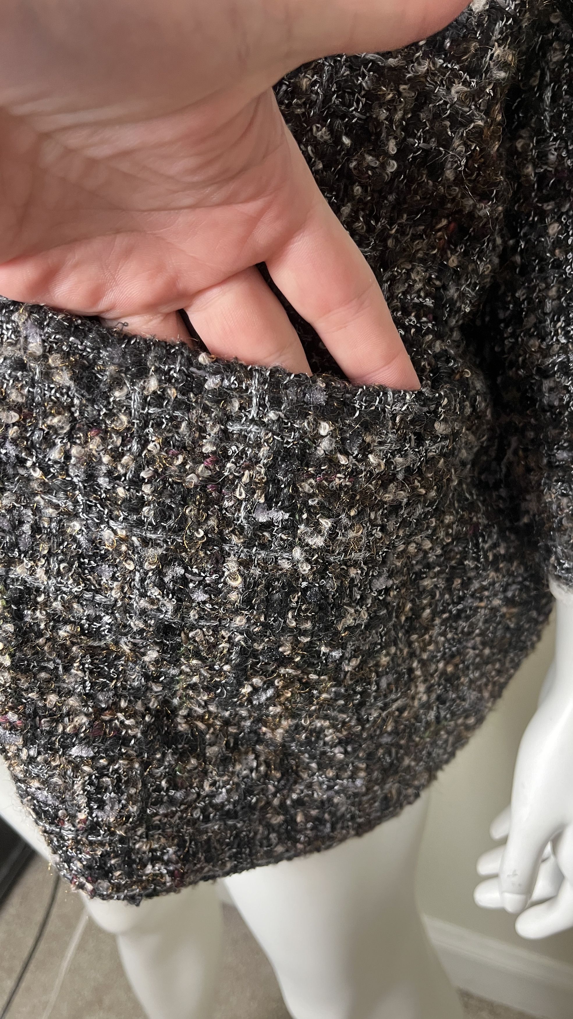 eskandar Eskandar O/S LUX Oversized Rich Tweed Boucle Coat Jacket 0 Size S / US 4 / IT 40 - 10 Thumbnail