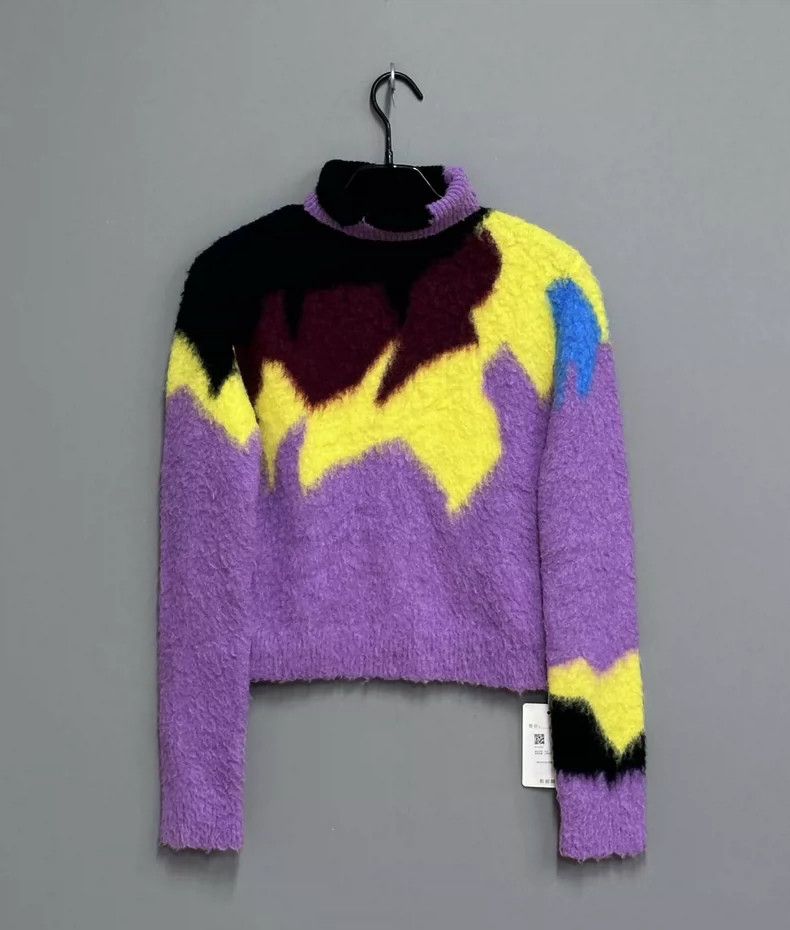 Loewe Loewe Leather logo colorful sweater Size S / US 4 / IT 40 - 3 Thumbnail
