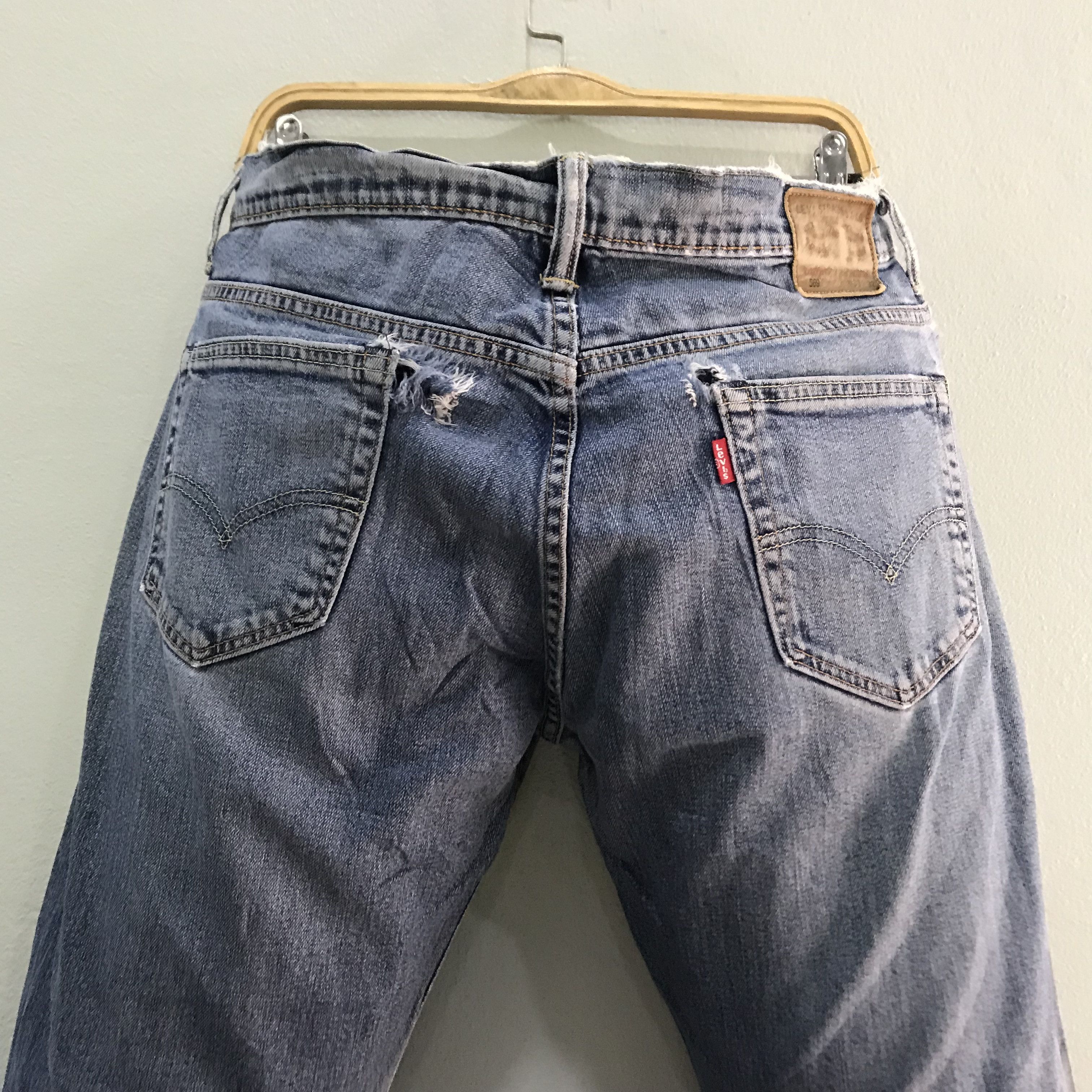 Levi's Vintage Levi’s 569 Relaxed Straight Stone Washed Faded Blue Size US 32 / EU 48 - 8 Thumbnail