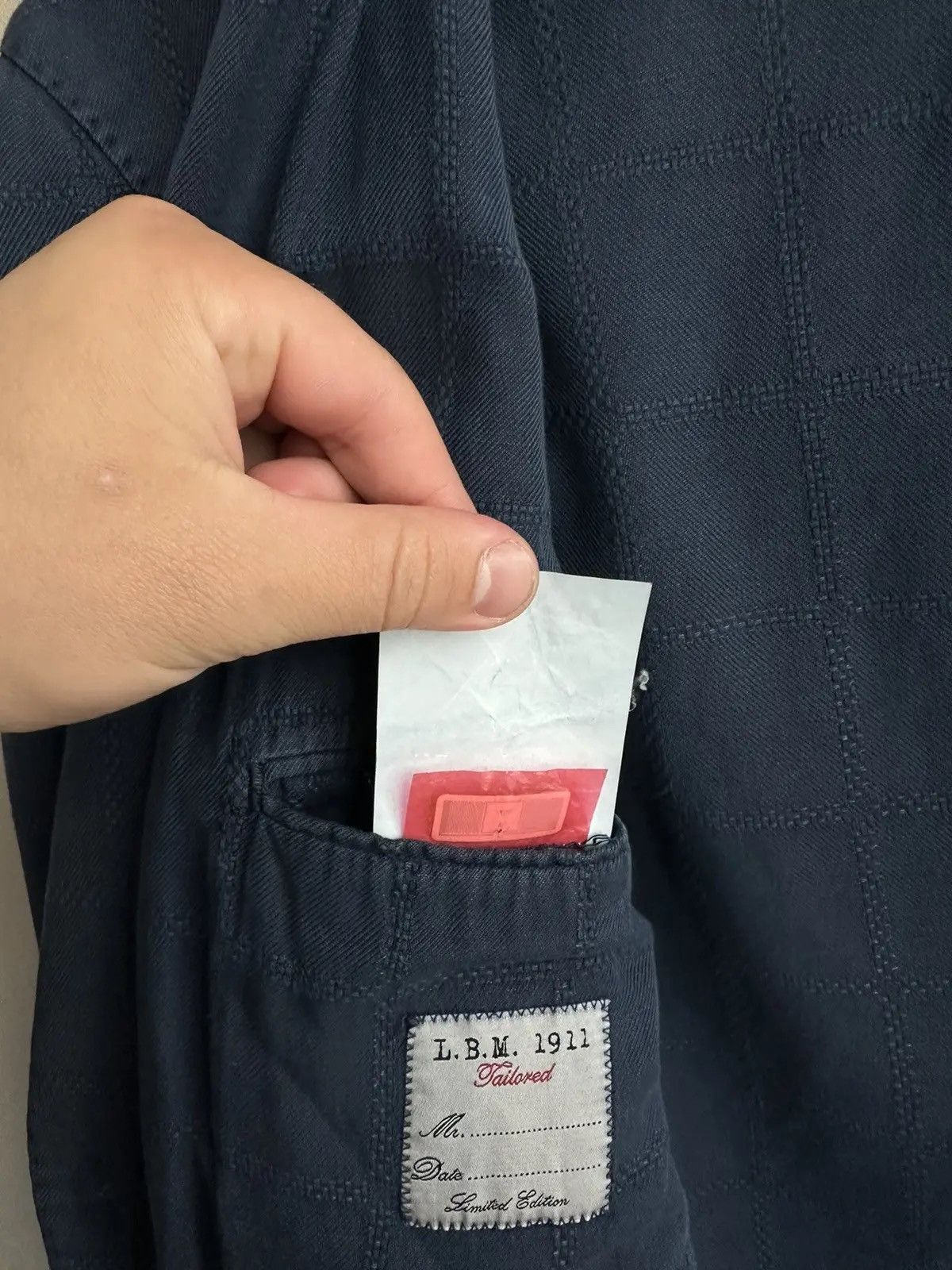 L.B.M. 1911 × Vintage L.B.M. 1911 Men's Lightweight Cotton Regular Fit Blazer Size 52R - 14 Thumbnail