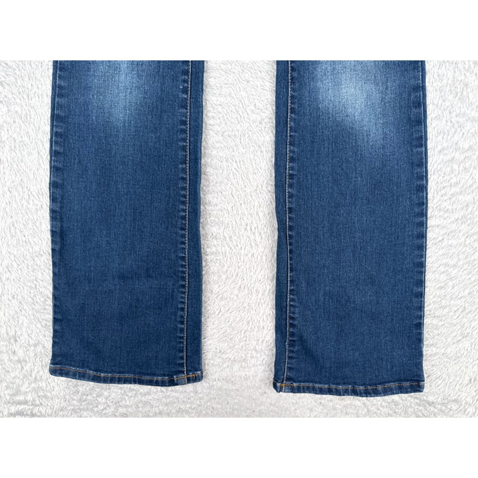 Vintage SO Jeans Jeans 5 Blue Denim Bootcut Low Rise Cotton Blend Medium Wash 26x31 Womens Regular 26 Blue Cowboy Southwestern American Designer 90s? Size 27" / US 4 / IT 40 - 2 Thumbnail