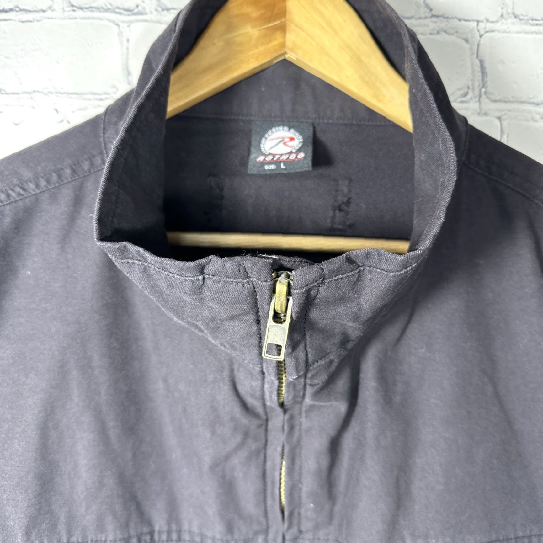 Rothco Rothco Concealed Carry Combat Jacket Large Black Cotton Lightweight Tactical Jacket Men L Battle Army Outdoor USA Military Combat Pockets Zipper Size US L / EU 52-54 / 3 - 2 Thumbnail