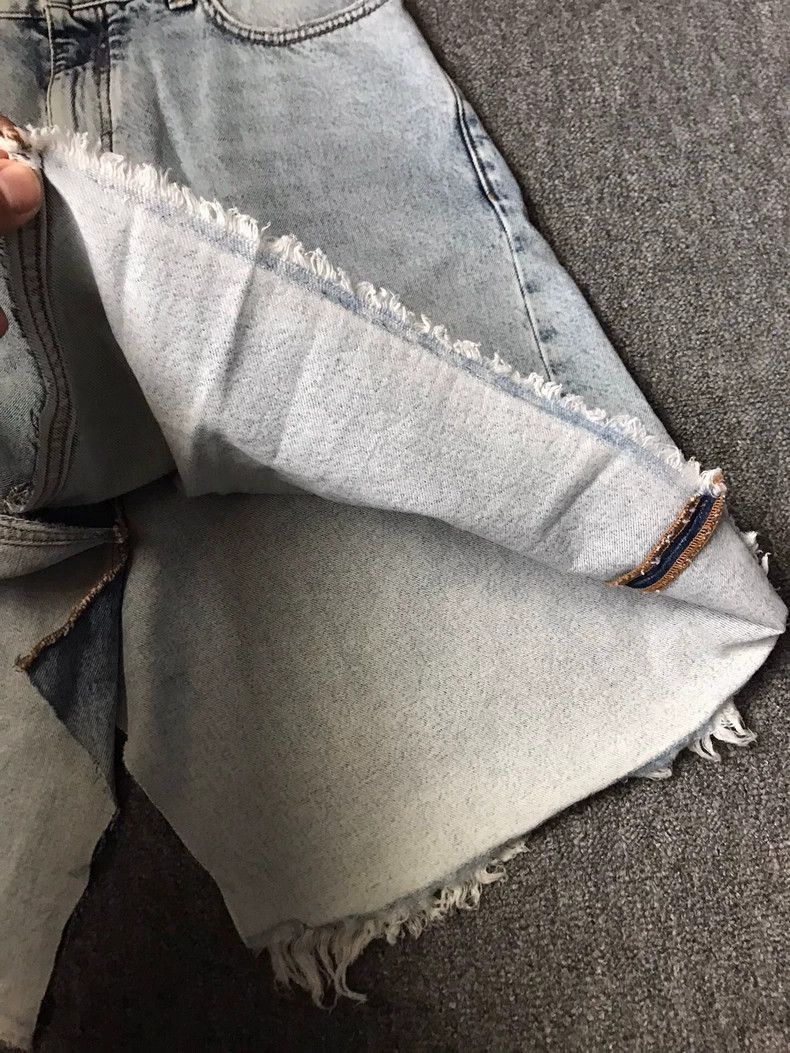 Balenciaga Balenciaga Denim Skirt with Raw Hem-2505 Size 35" - 3 Thumbnail